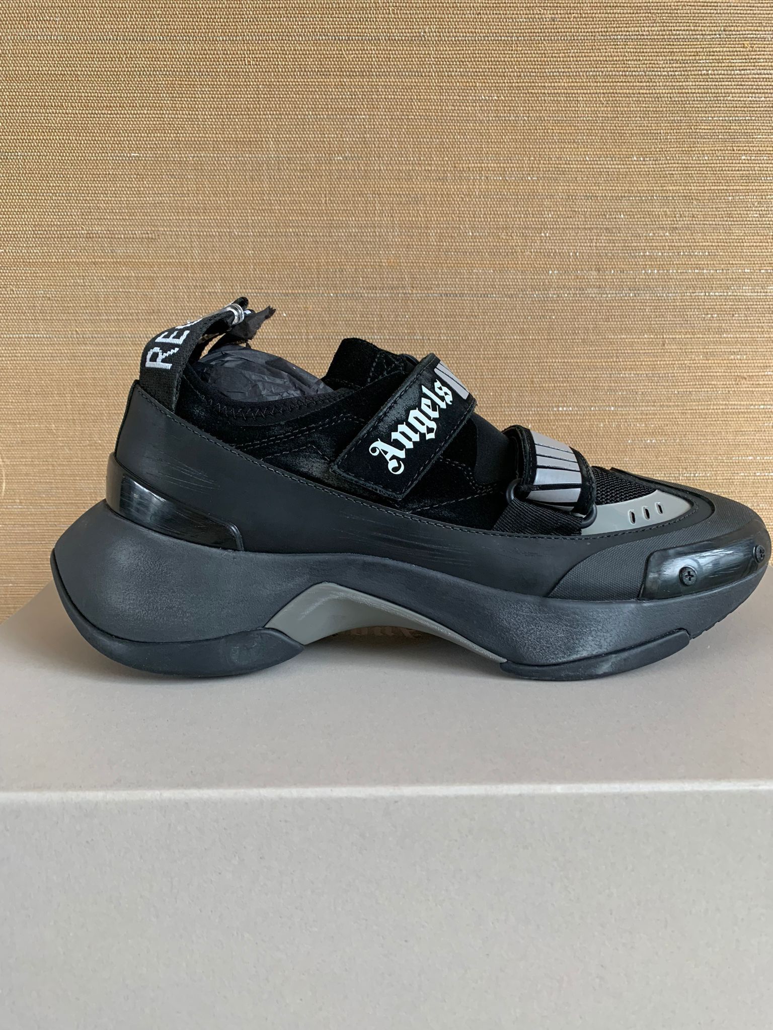 image of Palm Angels Recovery Sneakers In Black, Men's (Size 7)