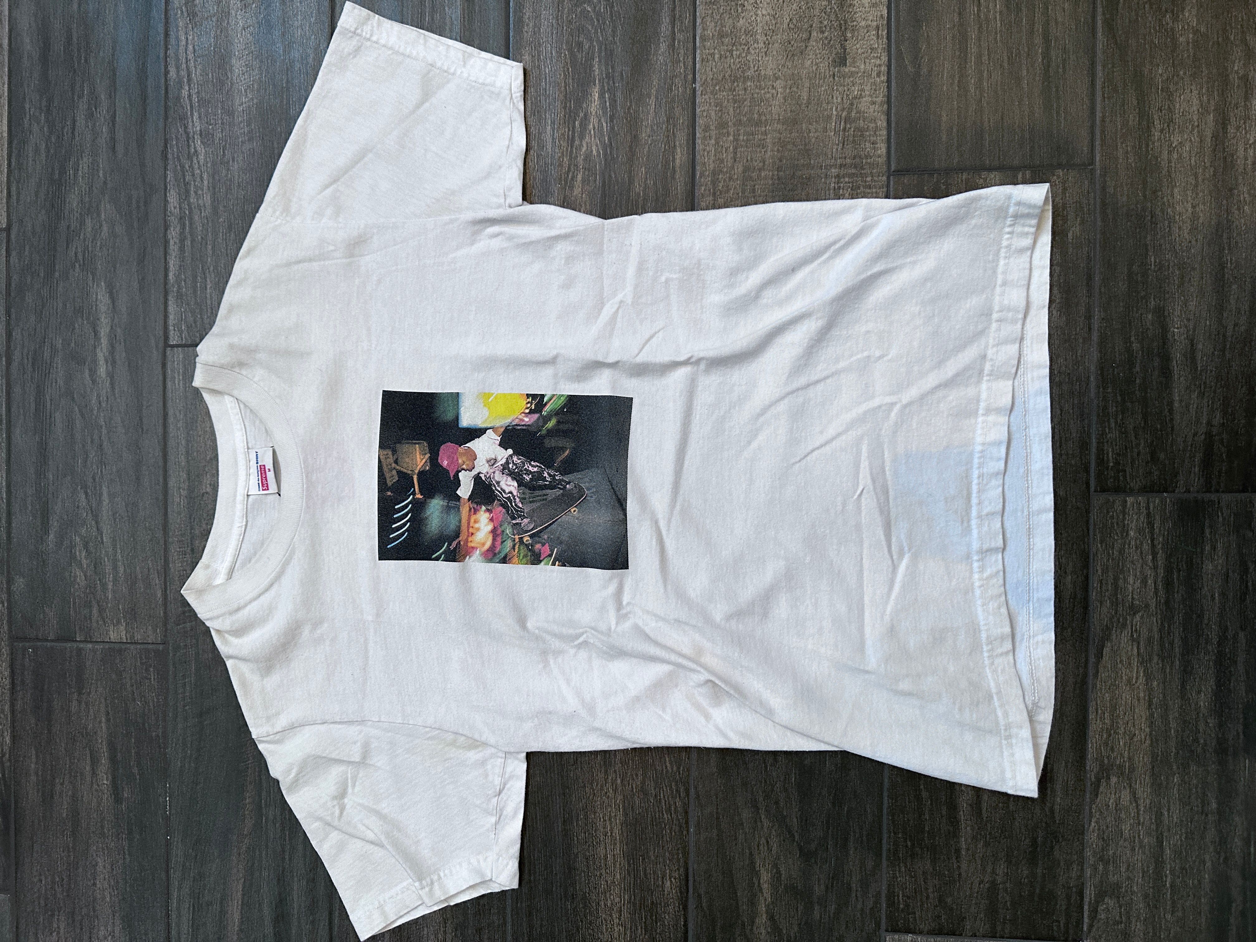 Pre-owned Comme Des Garcons X Supreme Cdg X Supreme Harold Hunter Photo Tee In White