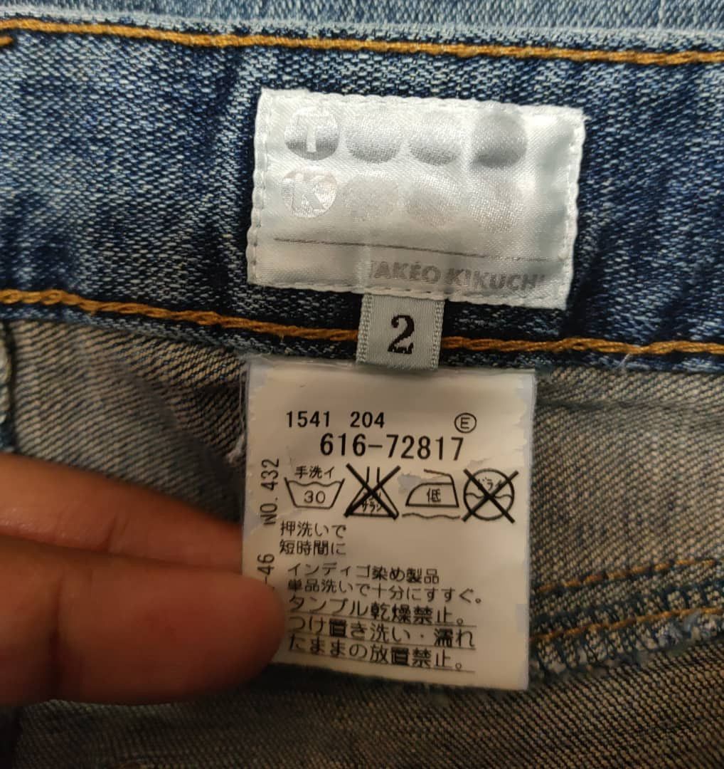 Japanese Brand Takeo Kikuchi Embroidered flare Denim Size 30" / US 8 / IT 44 - 4 Thumbnail