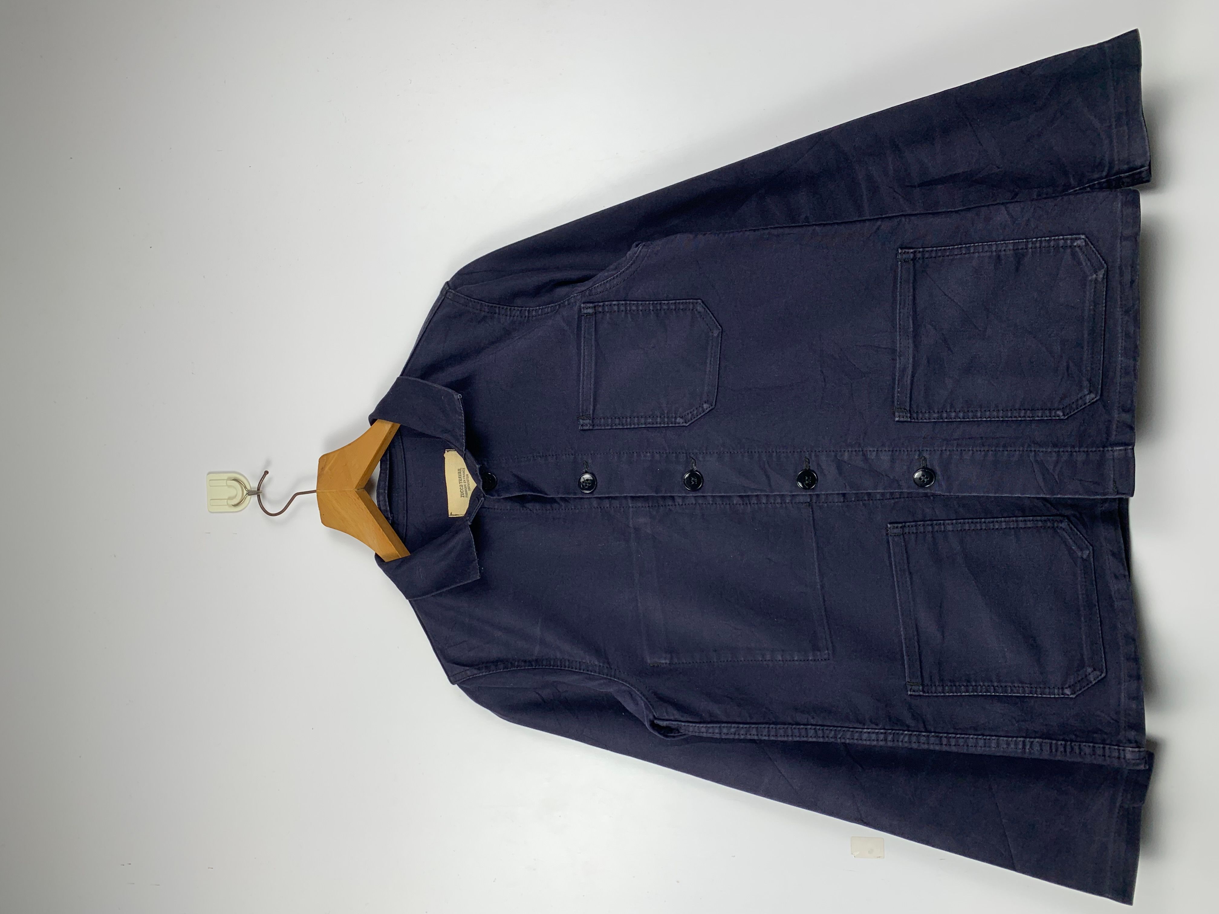 Pre-owned Cabane De Zucca X Issey Miyake Vintage Issey Miyake X Zucca Travail Chore Jacket In Blue