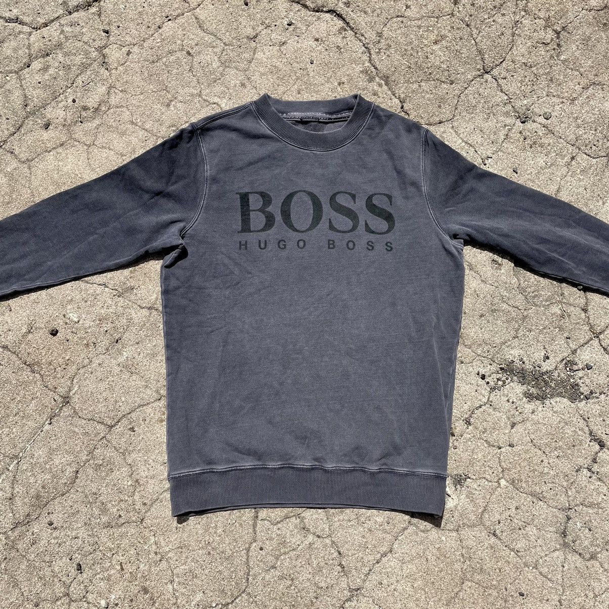 Vintage Vintage 90s Hugo Boss Faded Logo Crewneck Sweatshirt Rave M Size US M / EU 48-50 / 2 - 6 Thumbnail