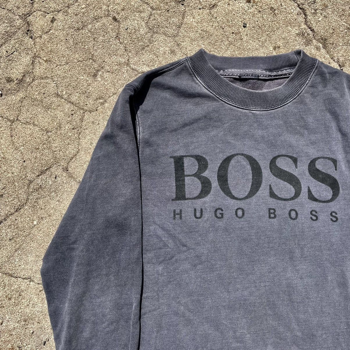 Vintage Vintage 90s Hugo Boss Faded Logo Crewneck Sweatshirt Rave M Size US M / EU 48-50 / 2 - 4 Thumbnail