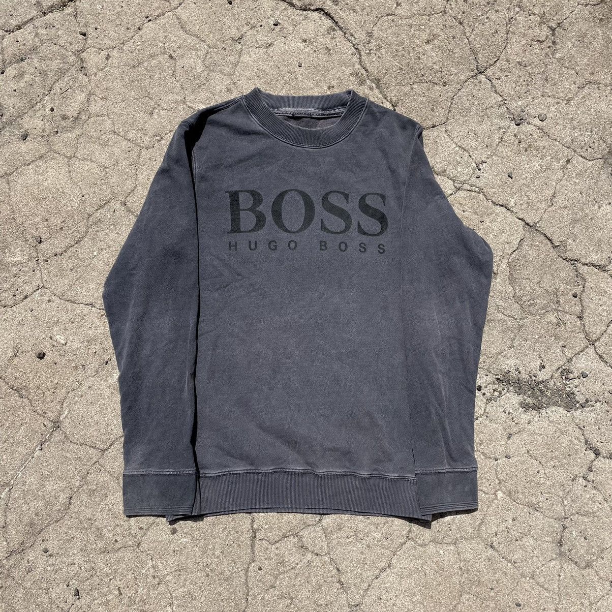 Vintage Vintage 90s Hugo Boss Faded Logo Crewneck Sweatshirt Rave M Size US M / EU 48-50 / 2 - 1 Thumbnail