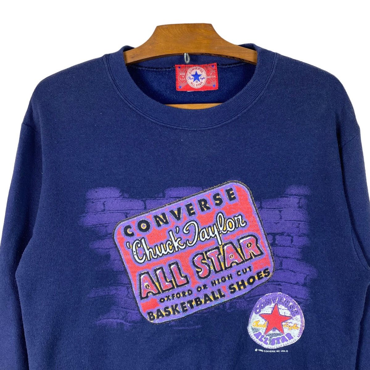 Converse × Vintage VINTAGE MADE IN USA CONVERSE SWEATSHIRT Size US M / EU 48-50 / 2 - 2 Thumbnail