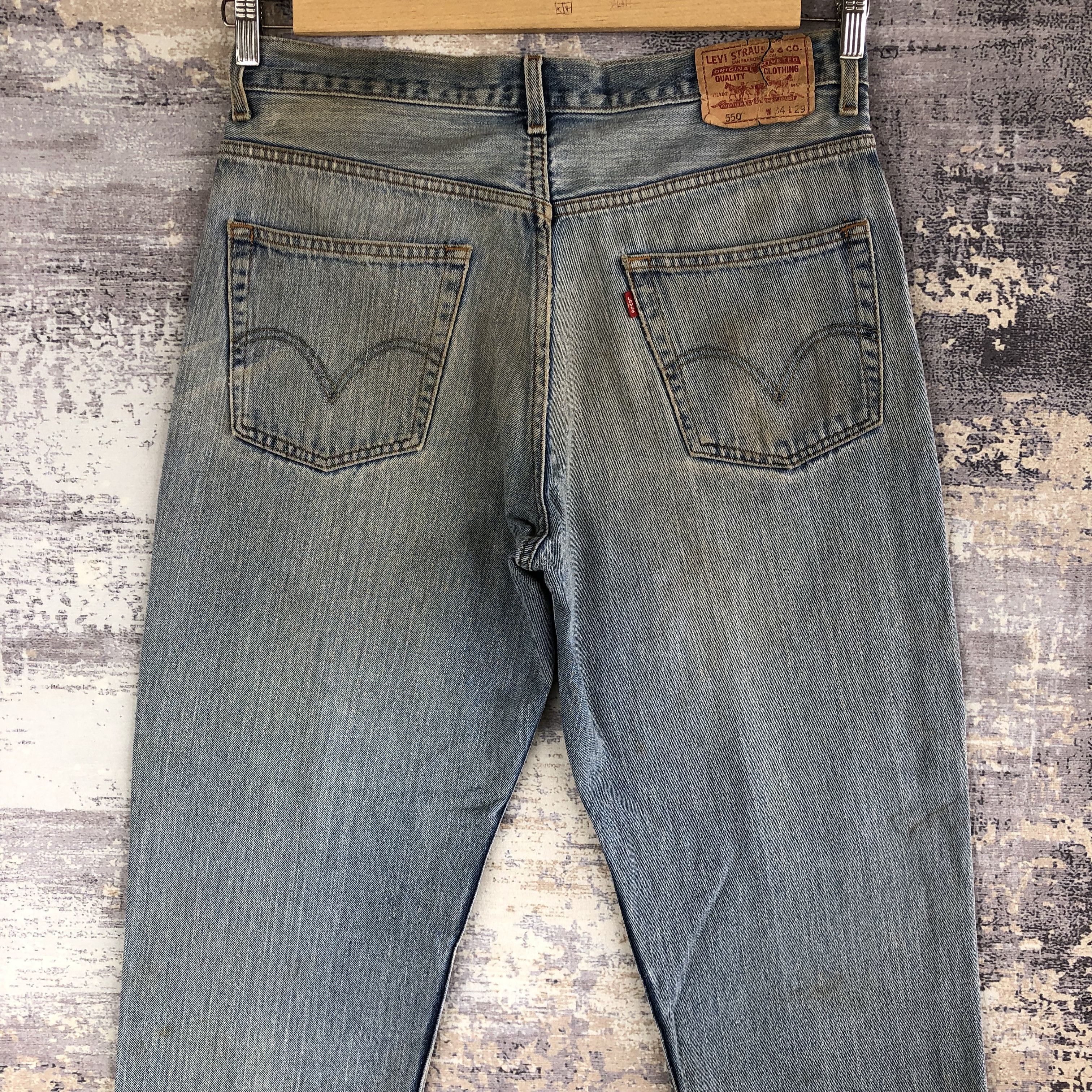 Levi's Vintage Levis Distressed Jeans Levis 550 Rusty Denim Size US 34 / EU 50 - 4 Thumbnail