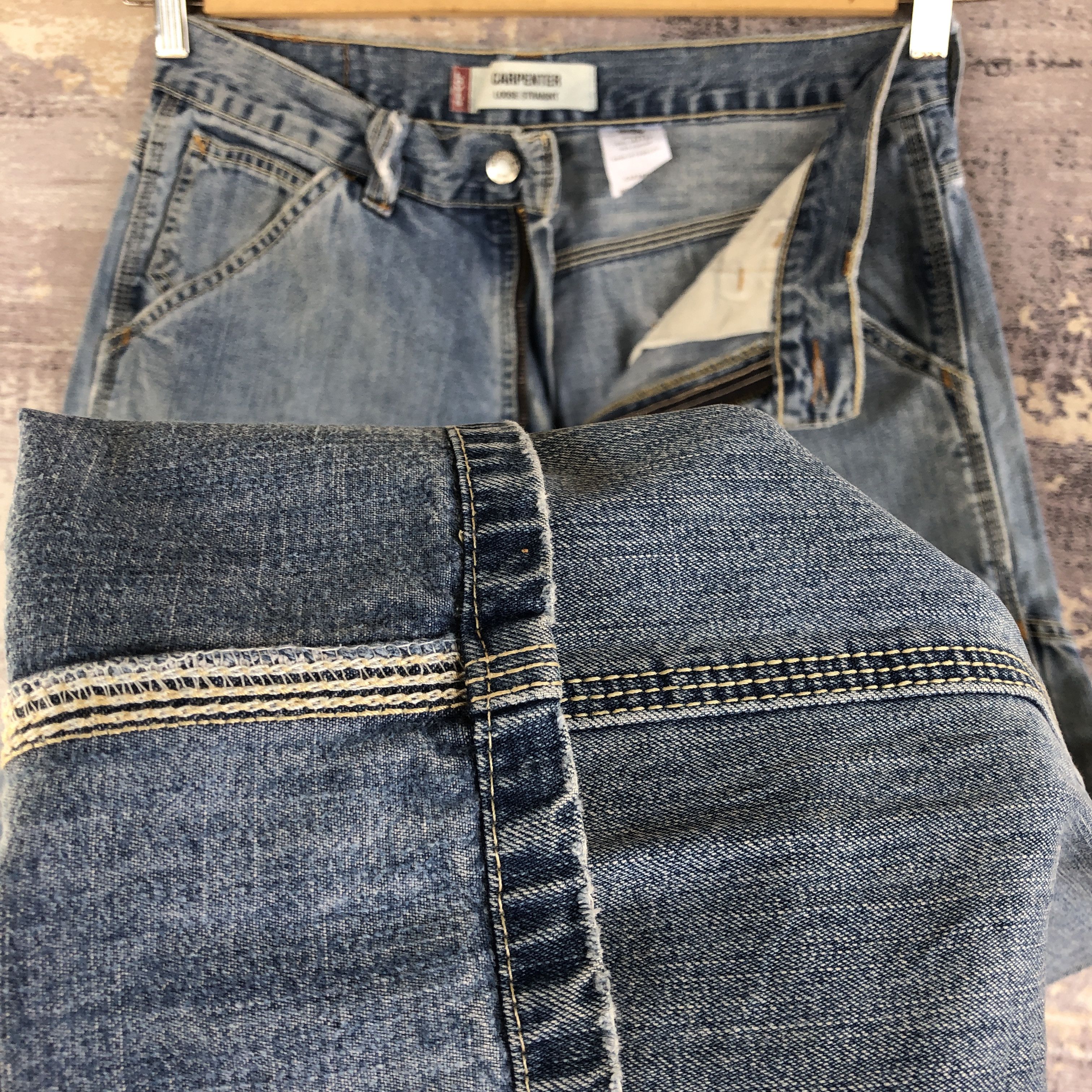 Levi's Vintage Levis Carpenter Baggy Jeans Levi's Workers Denim Size US 32 / EU 48 - 8 Thumbnail