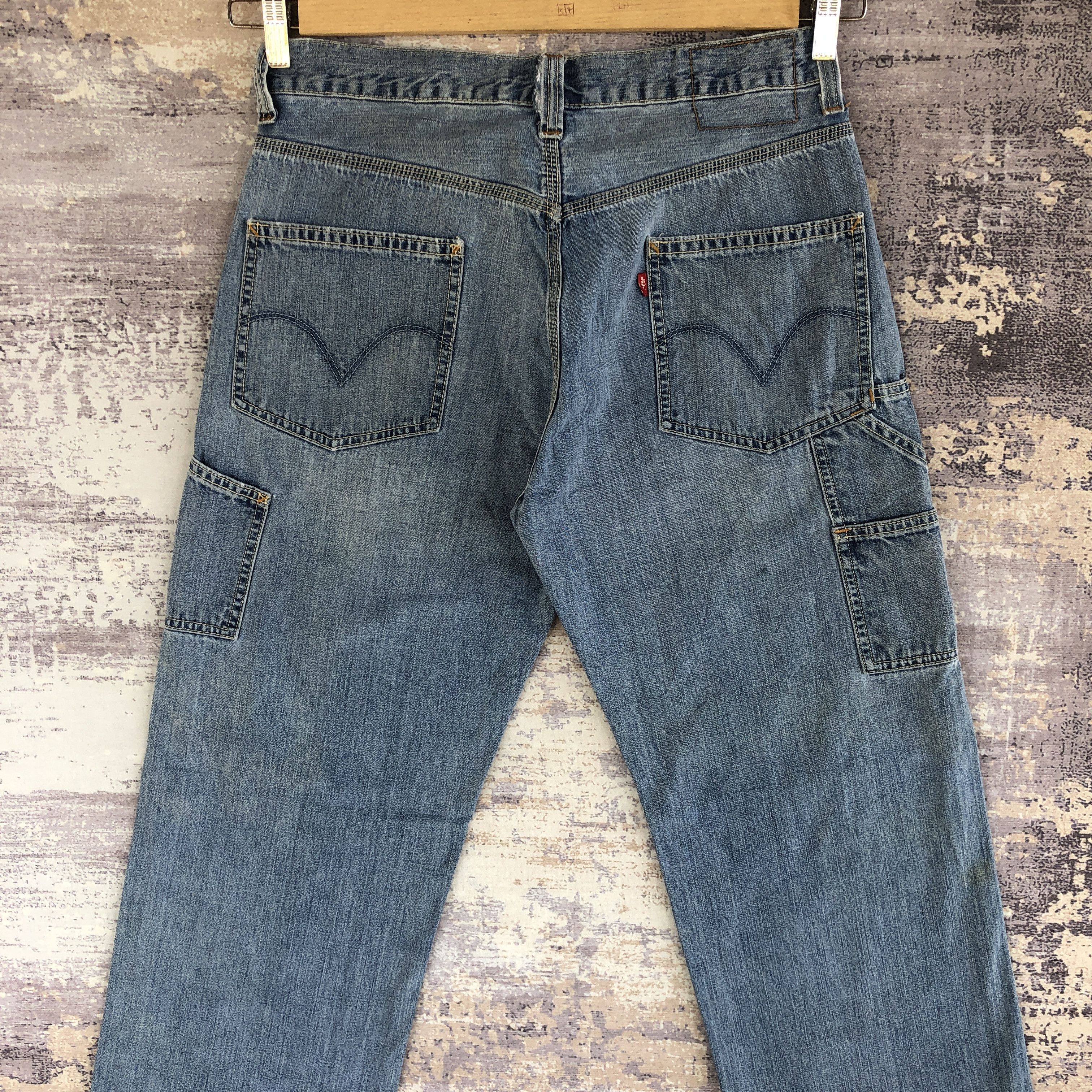 Levi's Vintage Levis Carpenter Baggy Jeans Levi's Workers Denim Size US 32 / EU 48 - 4 Thumbnail