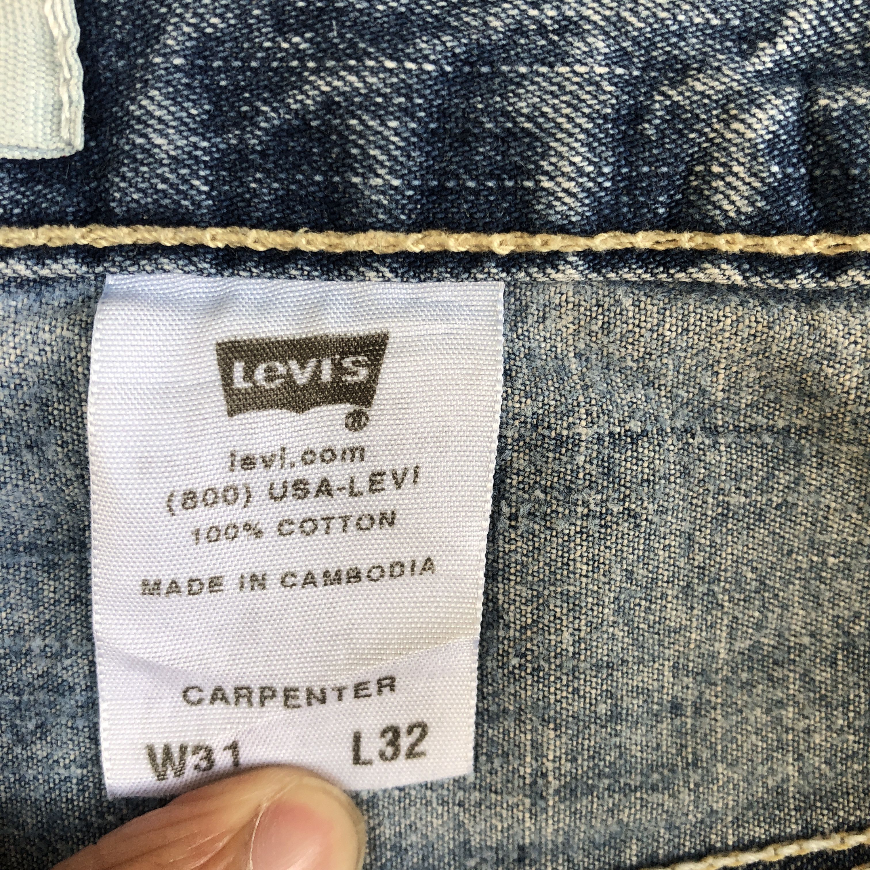 Levi's Vintage Levis Carpenter Baggy Jeans Levi's Workers Denim Size US 32 / EU 48 - 9 Thumbnail