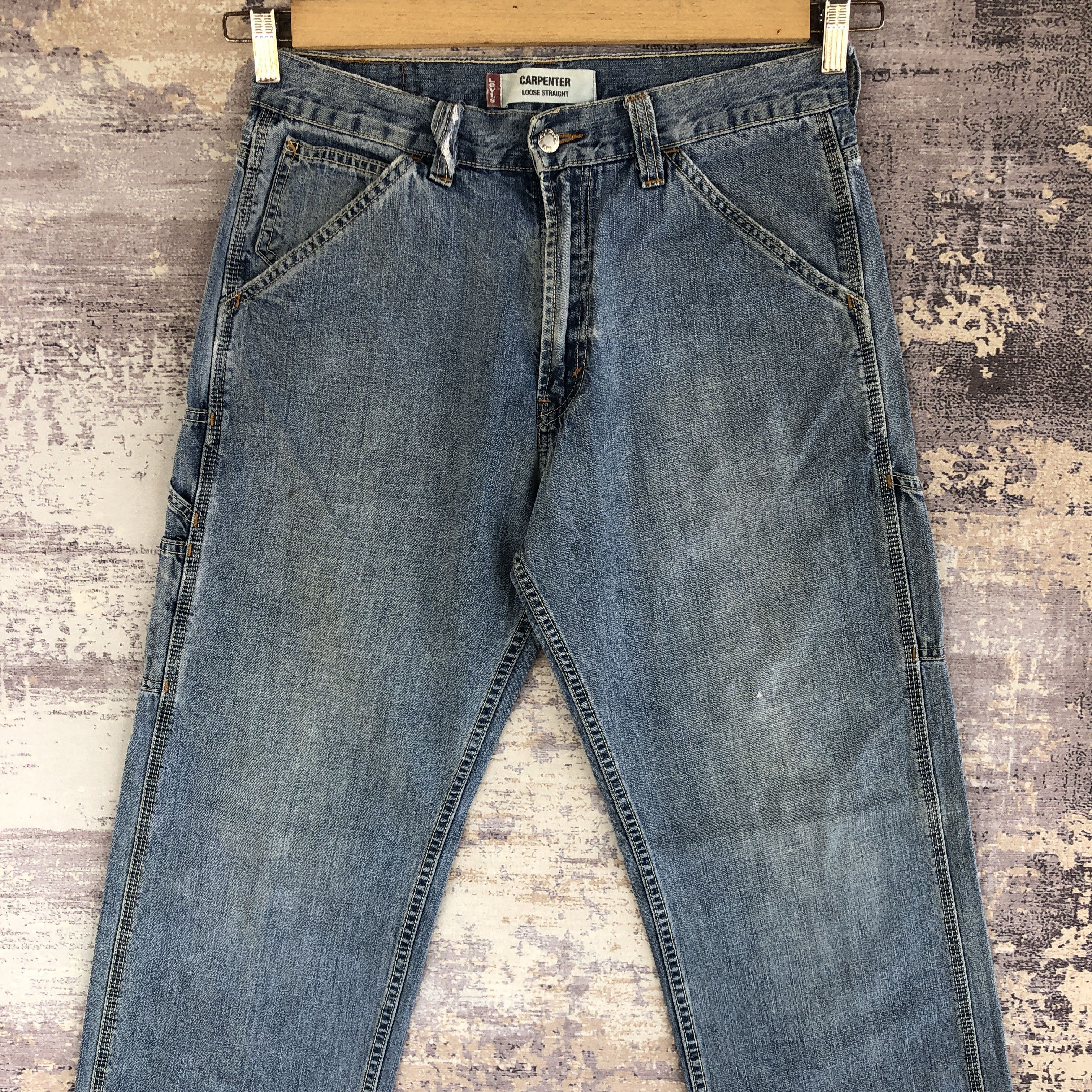 Levi's Vintage Levis Carpenter Baggy Jeans Levi's Workers Denim Size US 32 / EU 48 - 3 Thumbnail