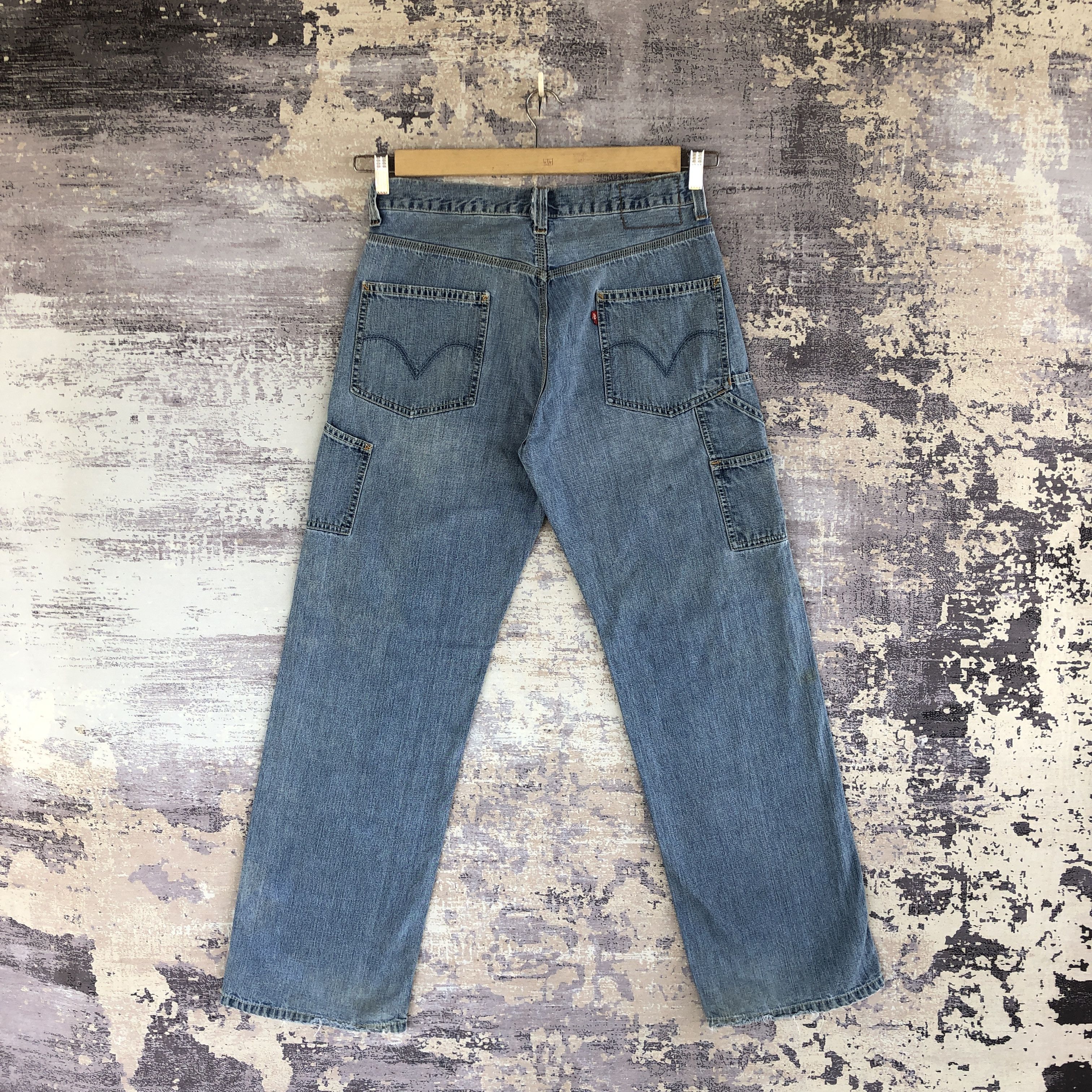 Levi's Vintage Levis Carpenter Baggy Jeans Levi's Workers Denim Size US 32 / EU 48 - 2 Thumbnail