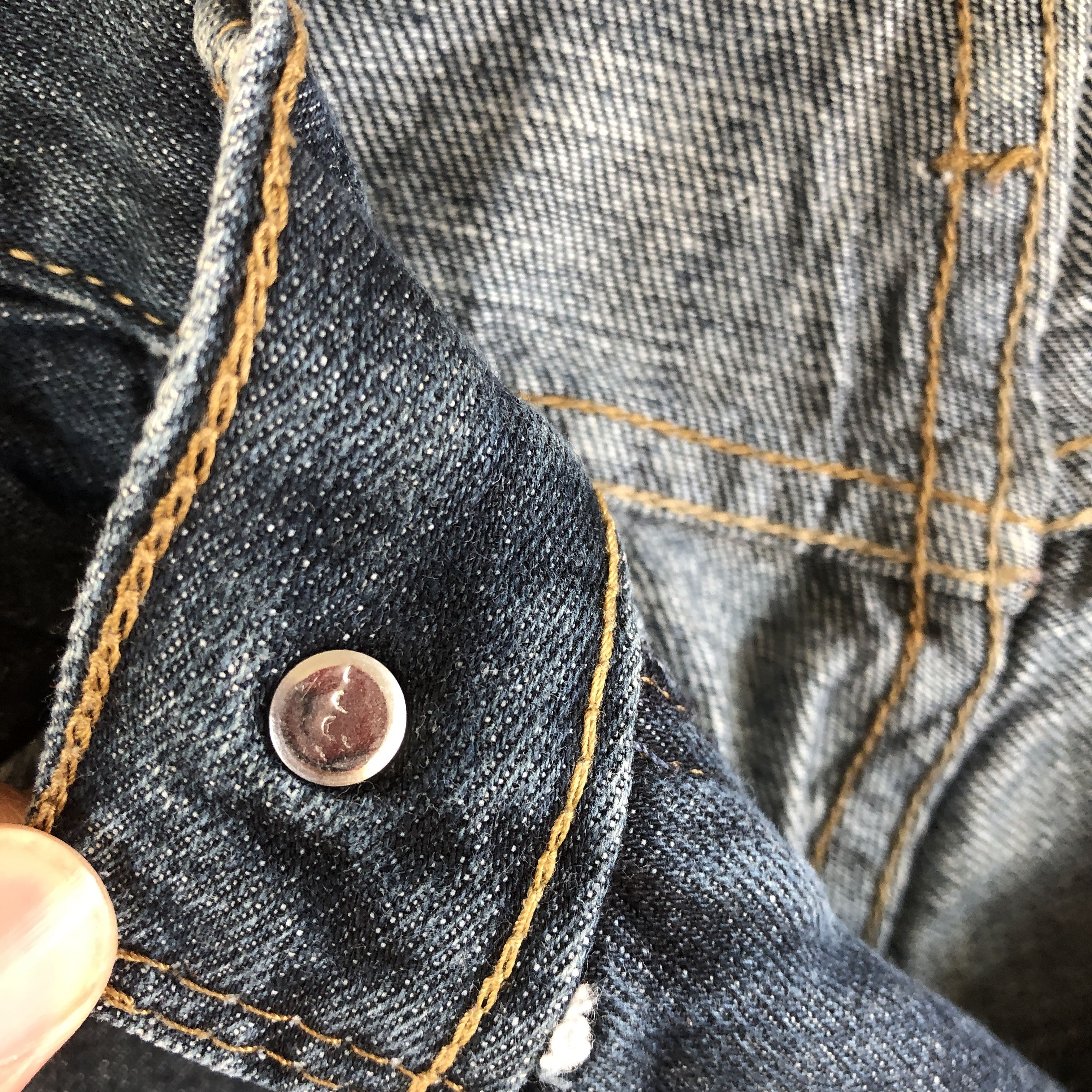 Jean Vintage Levi's Dark Blue Jeans Levis 514 Denim Pants Size 28" / US 6 / IT 42 - 7 Thumbnail