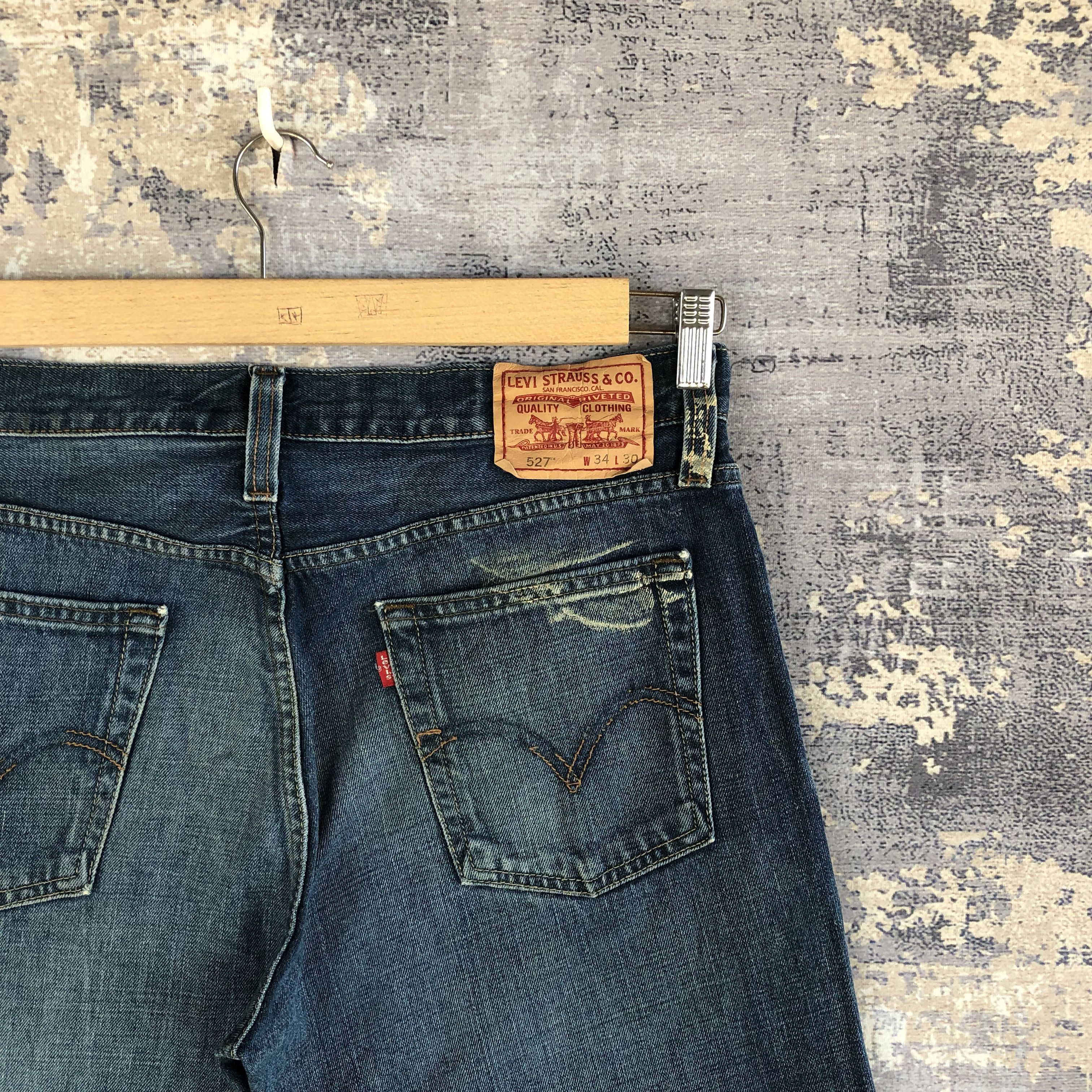 If Six Was Nine Vintage Levi's Bell Bottom Jeans Boot Cut Levis Flare Denim Size US 34 / EU 50 - 5 Thumbnail