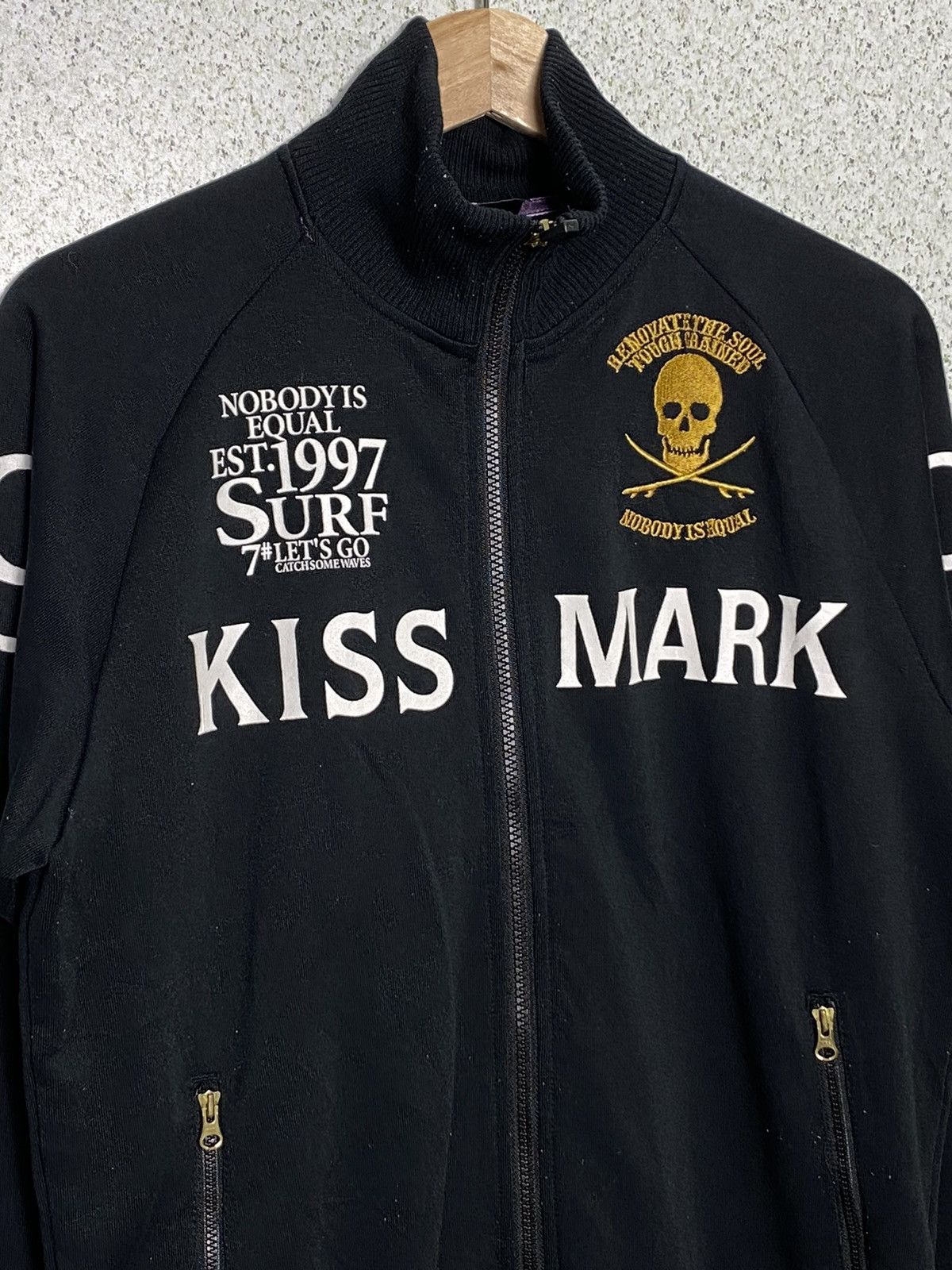 Japanese Brand Kissmark Skulls Zipper Jacket Size US M / EU 48-50 / 2 - 2 Thumbnail