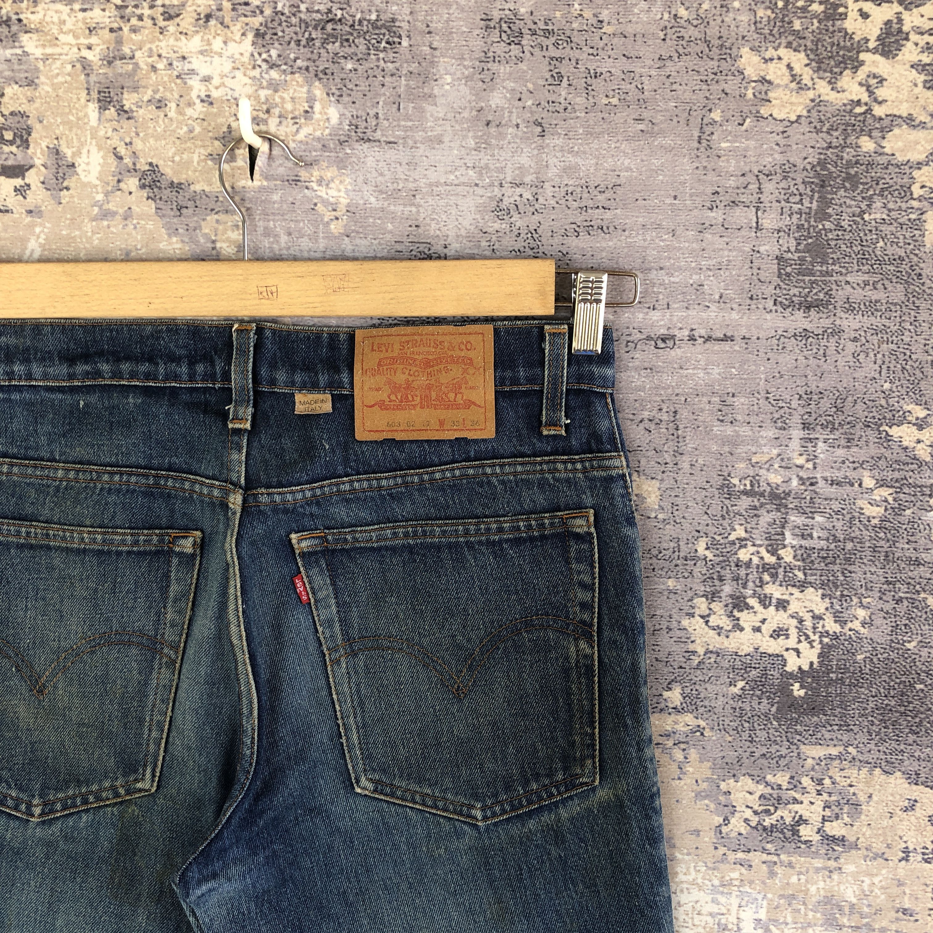 Levi's Vintage Levis Faded Jeans Made Italy Levi's 603 Flare Denim Size US 32 / EU 48 - 7 Thumbnail