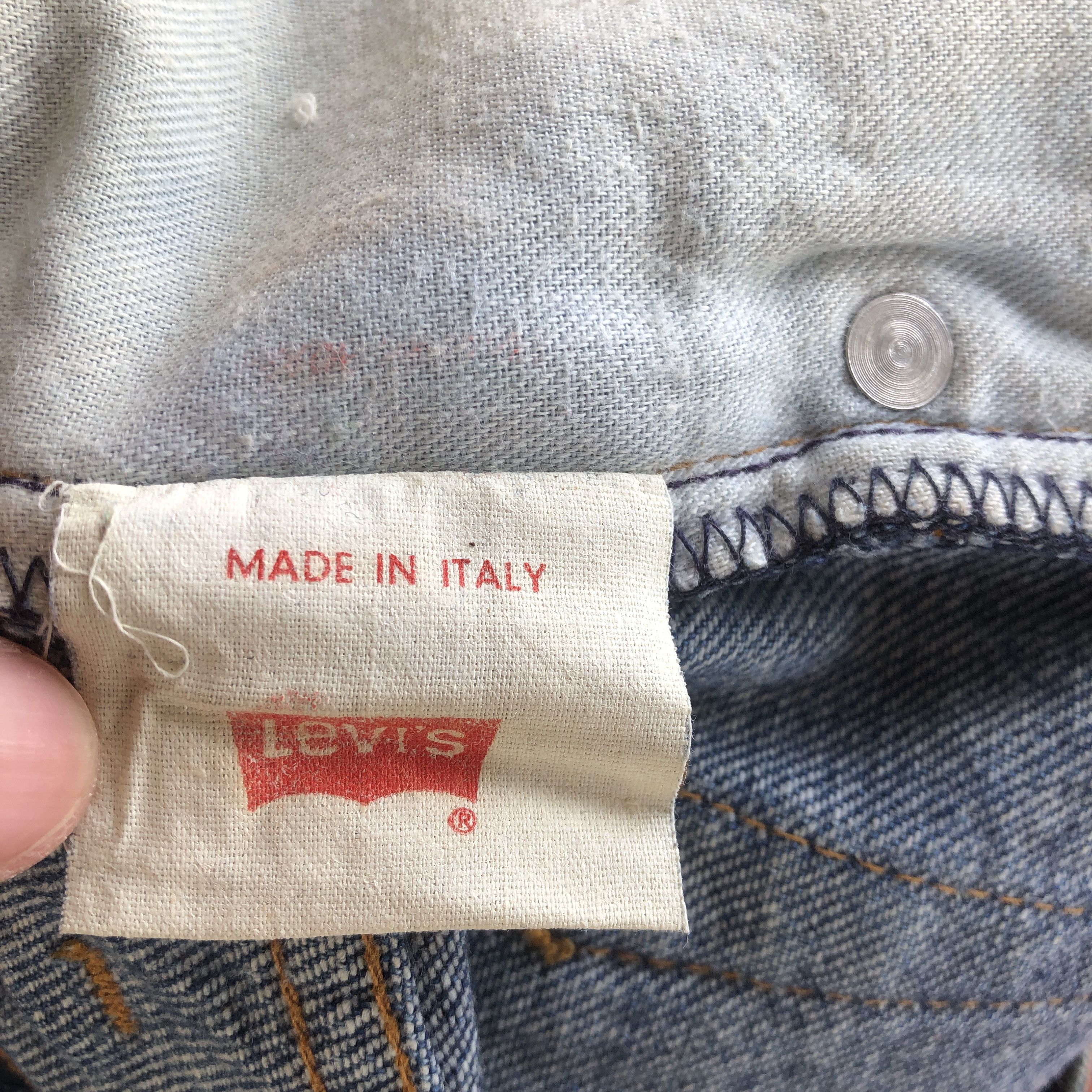 Levi's Vintage Levis Faded Jeans Made Italy Levi's 603 Flare Denim Size US 32 / EU 48 - 11 Thumbnail