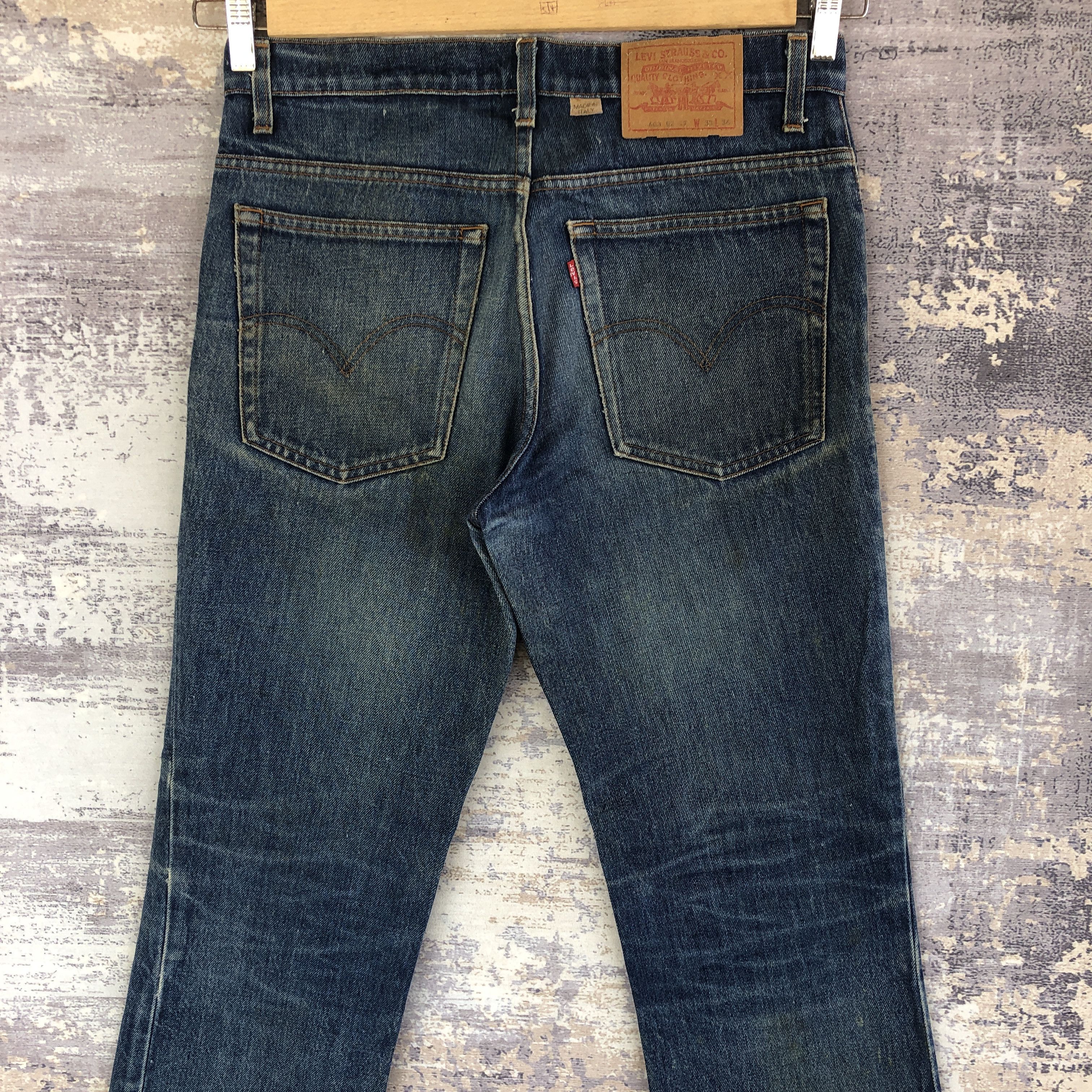 Levi's Vintage Levis Faded Jeans Made Italy Levi's 603 Flare Denim Size US 32 / EU 48 - 6 Thumbnail