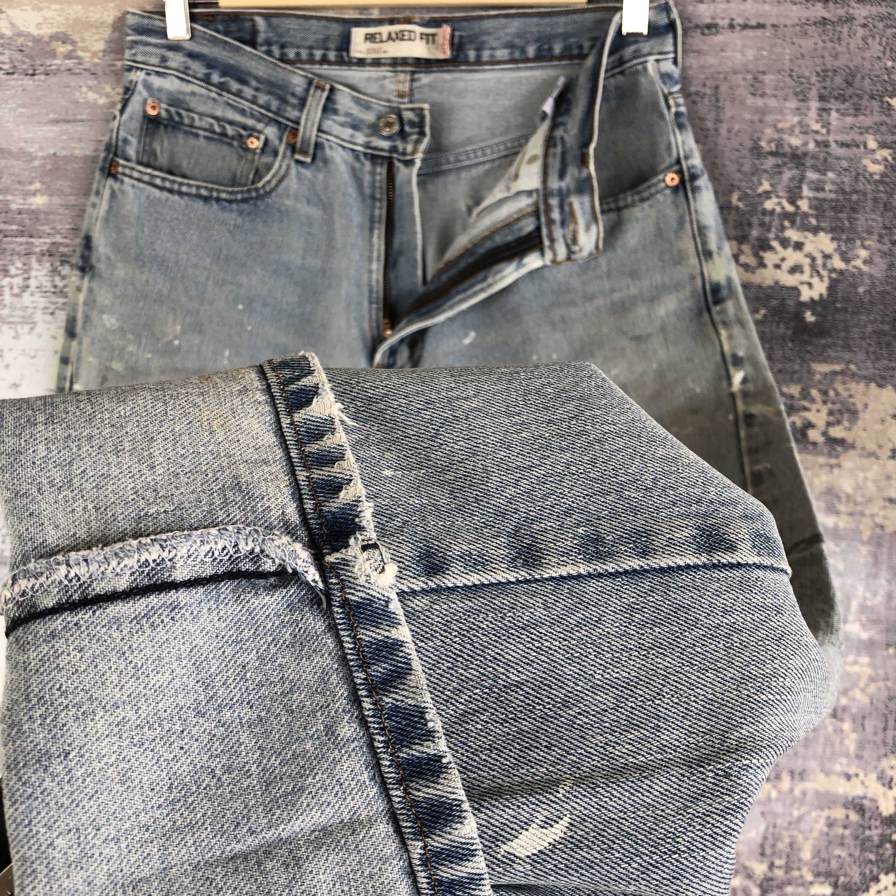 Levi's Vintage Y2K Levis Jeans Levi's 550 Dirty Distressed Denim Size US 30 / EU 46 - 8 Thumbnail