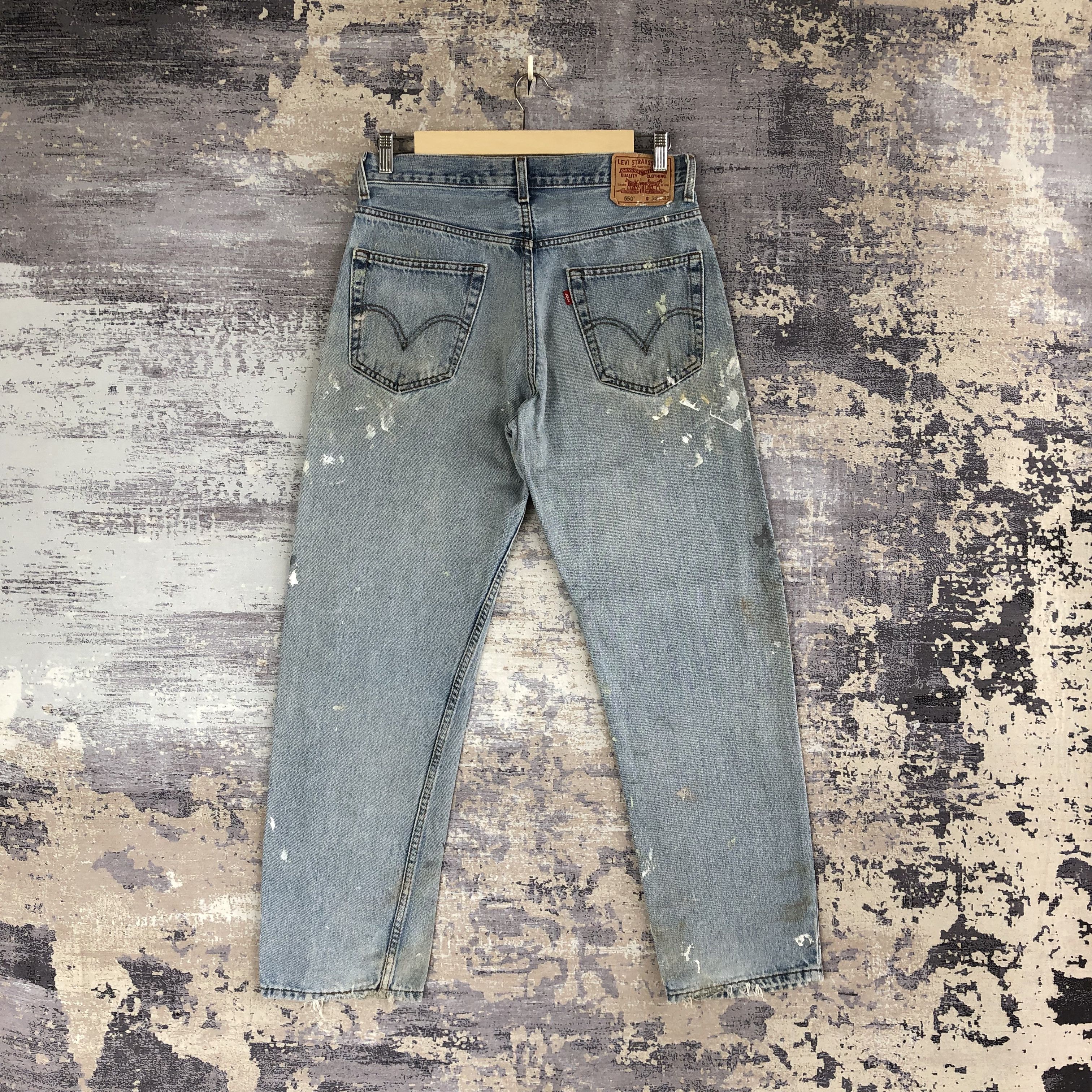 Levi's Vintage Y2K Levis Jeans Levi's 550 Dirty Distressed Denim Size US 30 / EU 46 - 2 Thumbnail