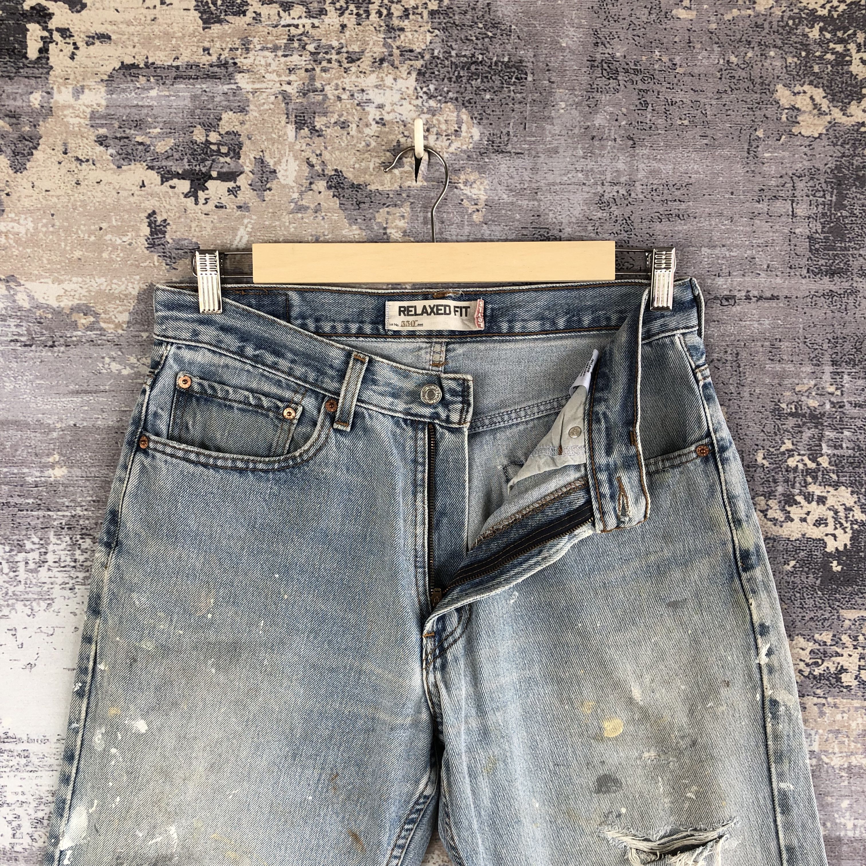 Levi's Vintage Y2K Levis Jeans Levi's 550 Dirty Distressed Denim Size US 30 / EU 46 - 6 Thumbnail