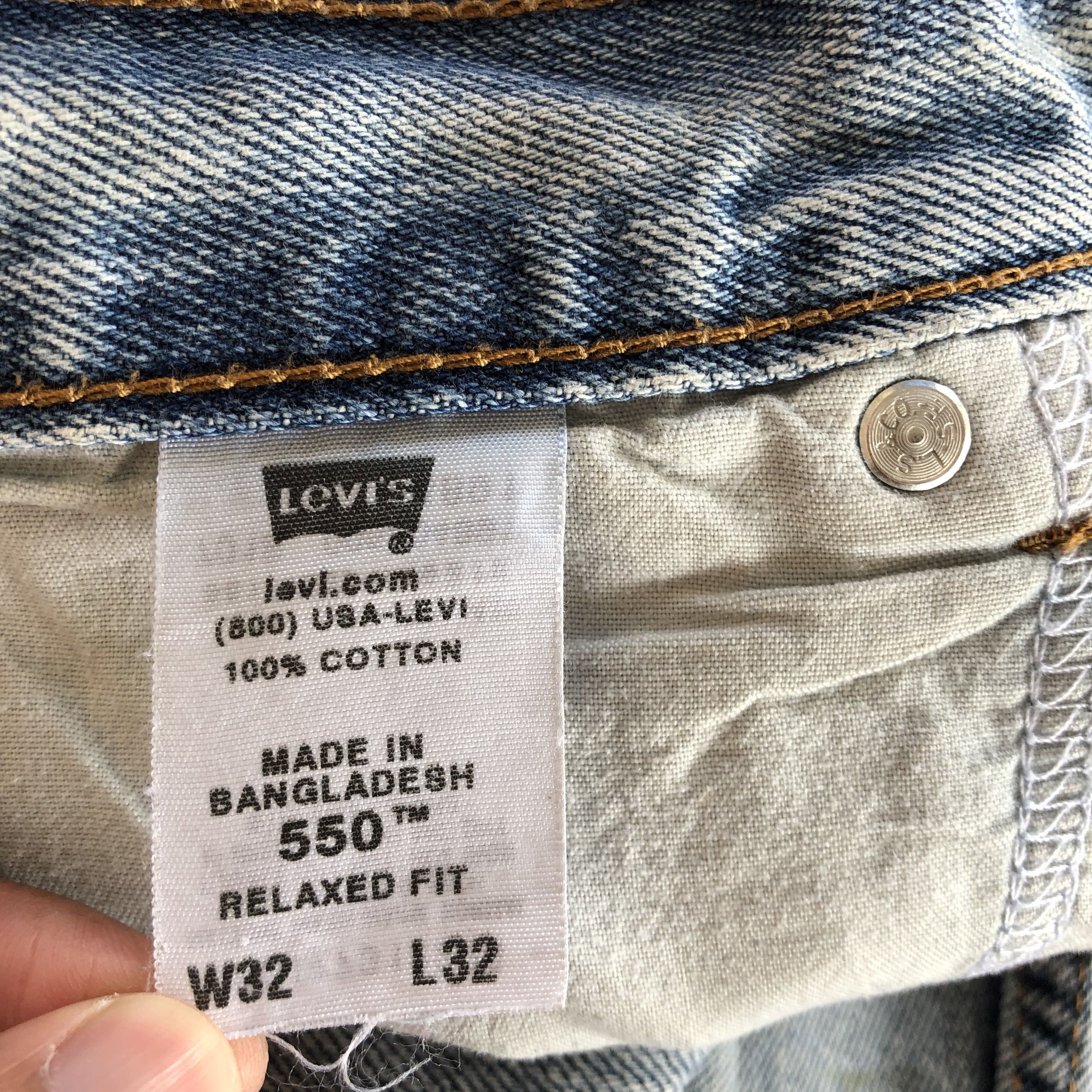Levi's Vintage Y2K Levis Jeans Levi's 550 Dirty Distressed Denim Size US 30 / EU 46 - 9 Thumbnail