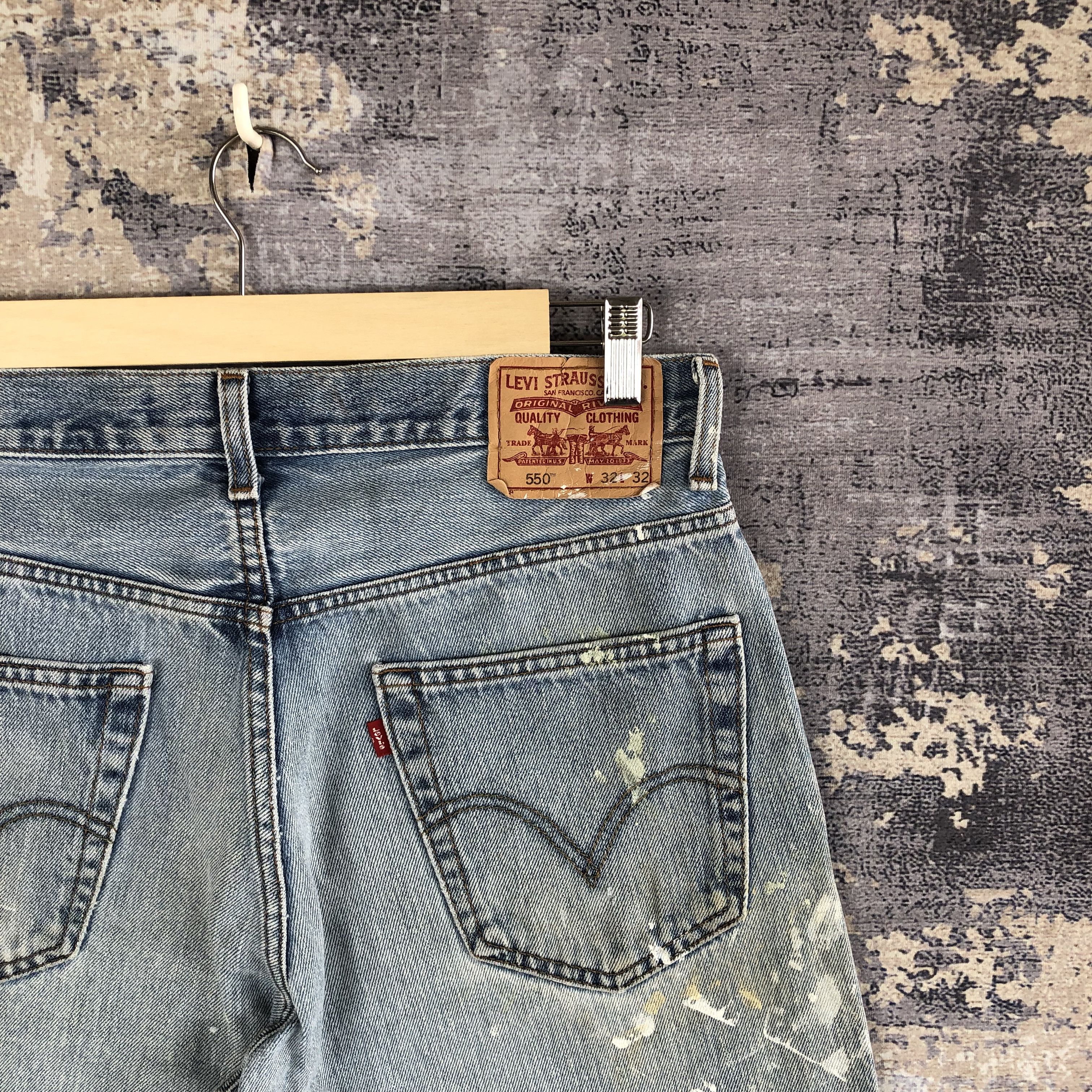 Levi's Vintage Y2K Levis Jeans Levi's 550 Dirty Distressed Denim Size US 30 / EU 46 - 5 Thumbnail