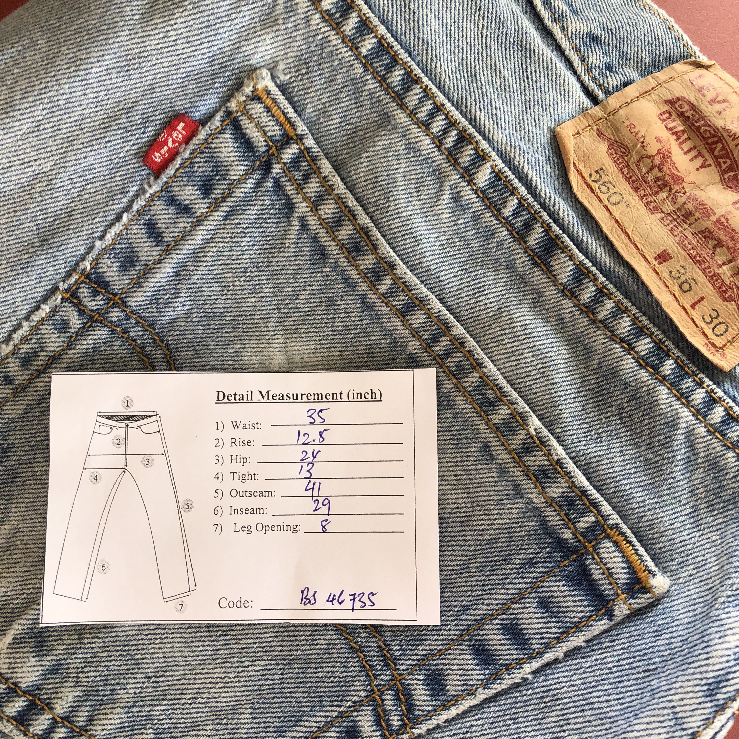 Levi's Vintage Levi's Light Wash Jeans Levis 560 Denim Pants Size US 34 / EU 50 - 11 Thumbnail