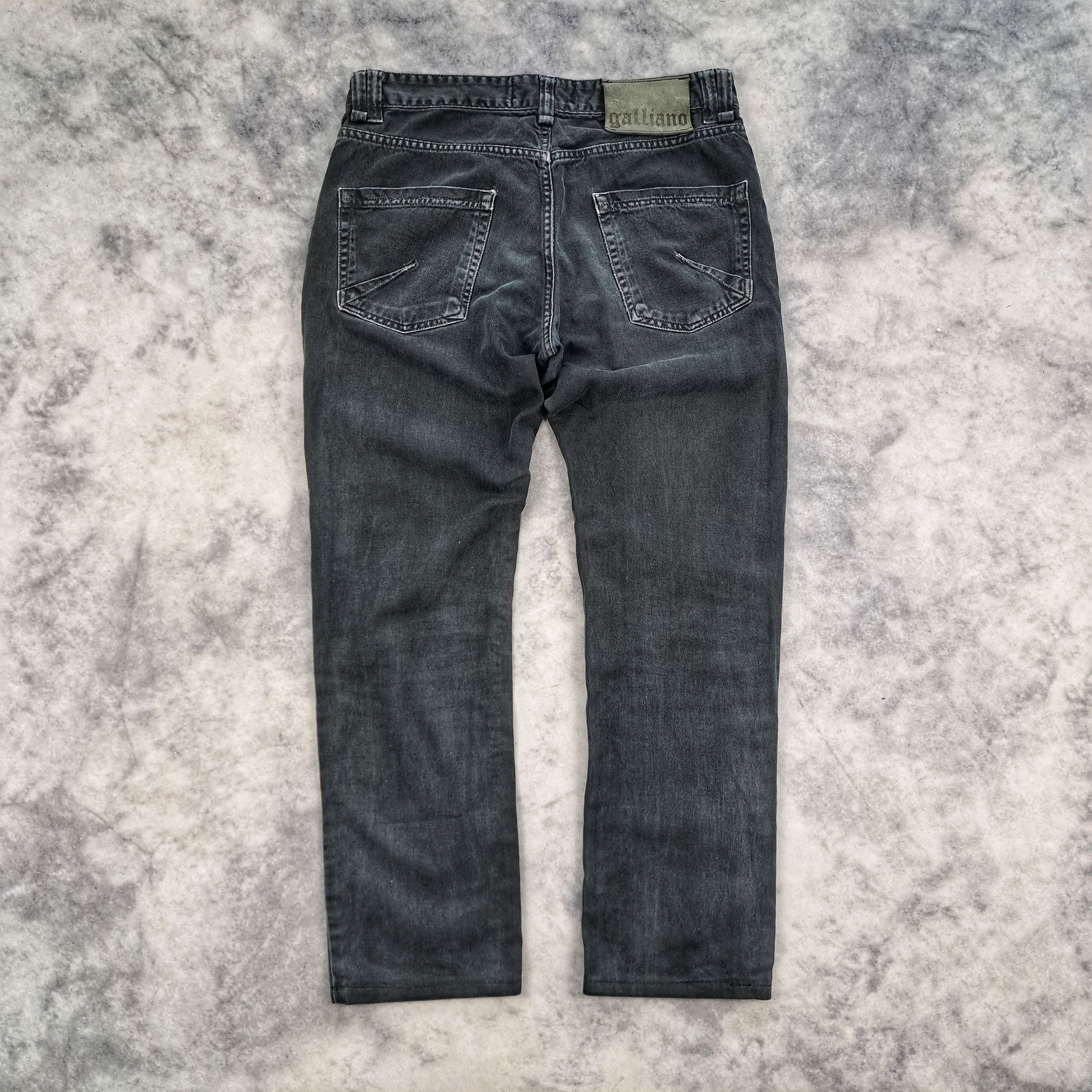 Archival Clothing Archive Galliano Slim Fit Black Denim Pants