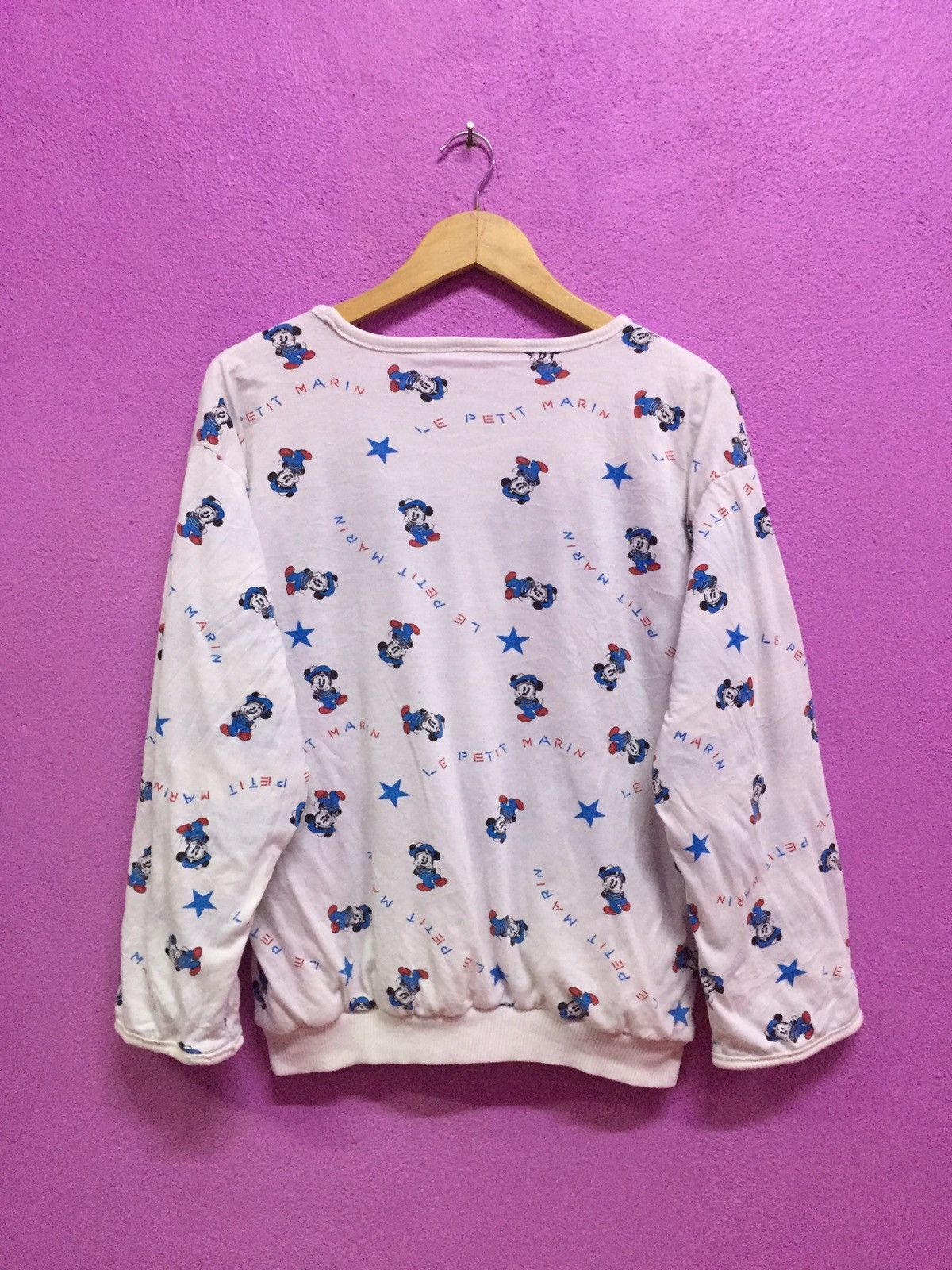 Mickey & Co. Vintage 90s Mickey Mouse Riversable Sweatshirts Size US L / EU 52-54 / 3 - 4 Thumbnail