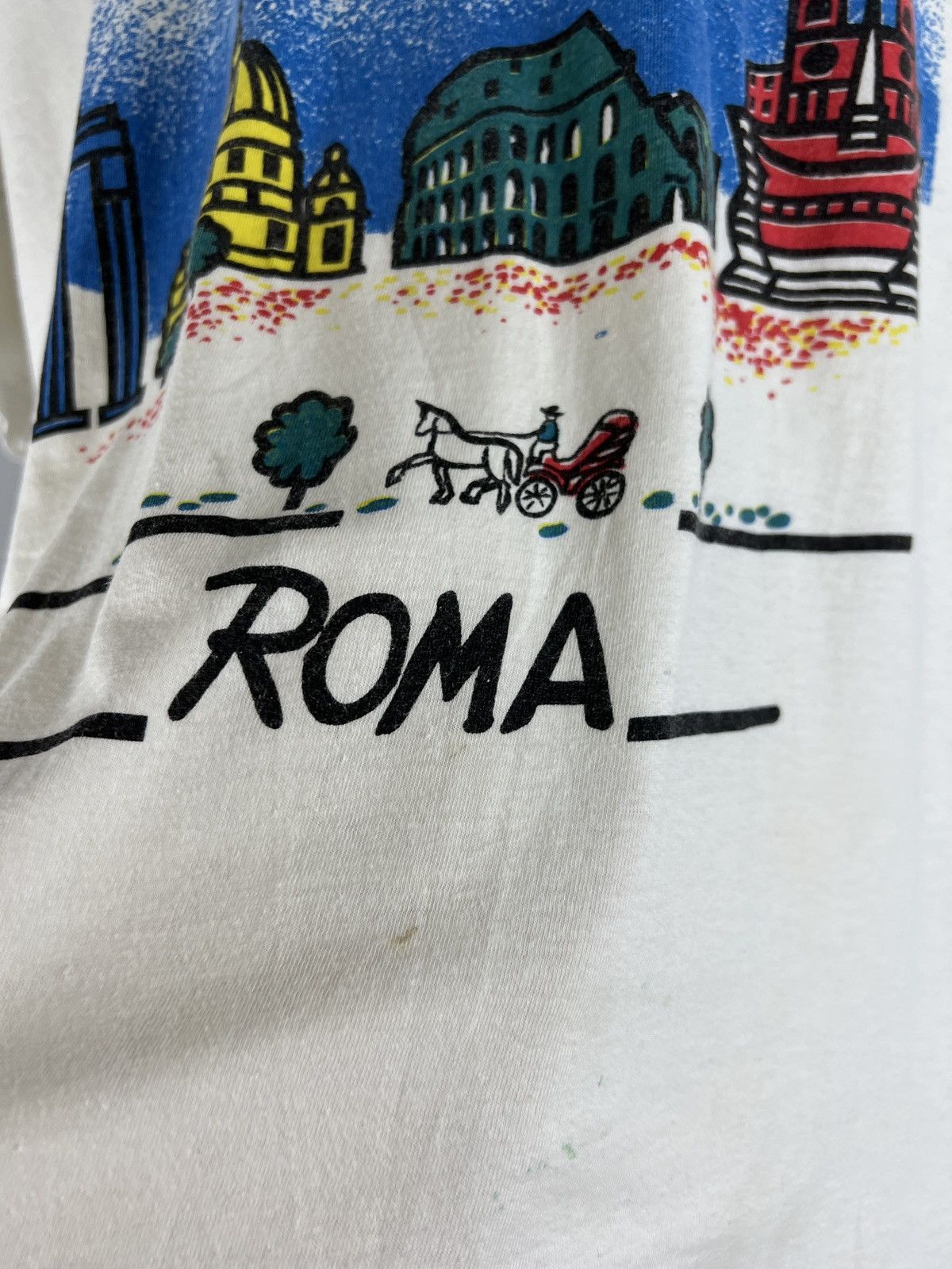 Vintage Vintage 80s Roma abstract distressed tshirt Size US M / EU 48-50 / 2 - 4 Thumbnail