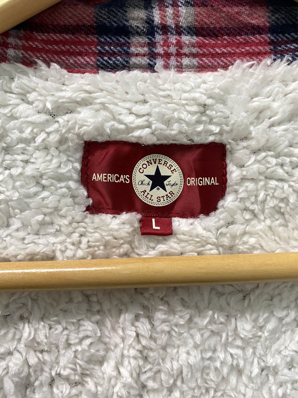 Converse × Flannel × Vintage Vintage Converse Fleece Plaid Flannel Travis Style Size US L / EU 52-54 / 3 - 7 Thumbnail