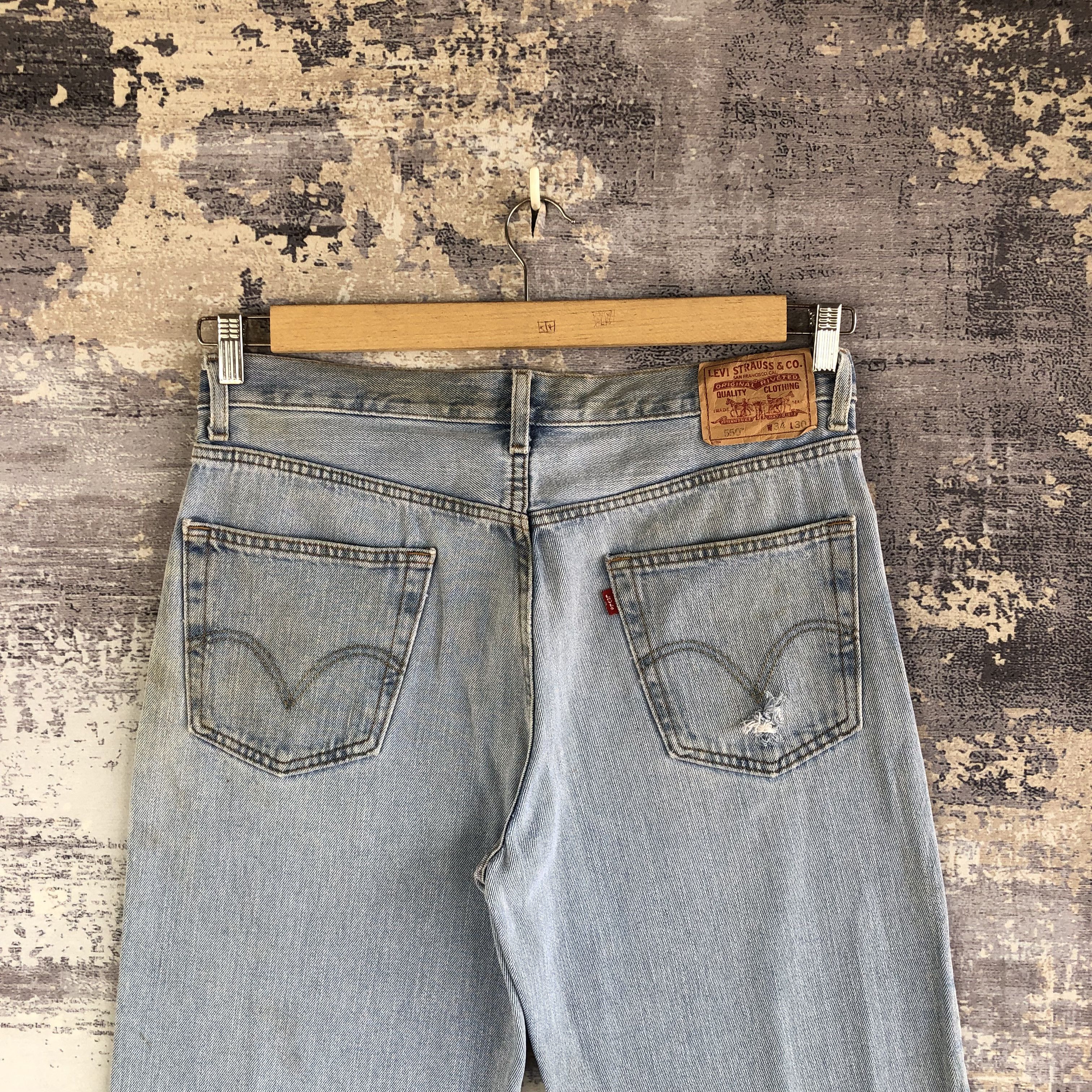 Levi's Vintage Levi's Jeans Rusty Distressed Levis 550 Denim Pants Size US 34 / EU 50 - 4 Thumbnail