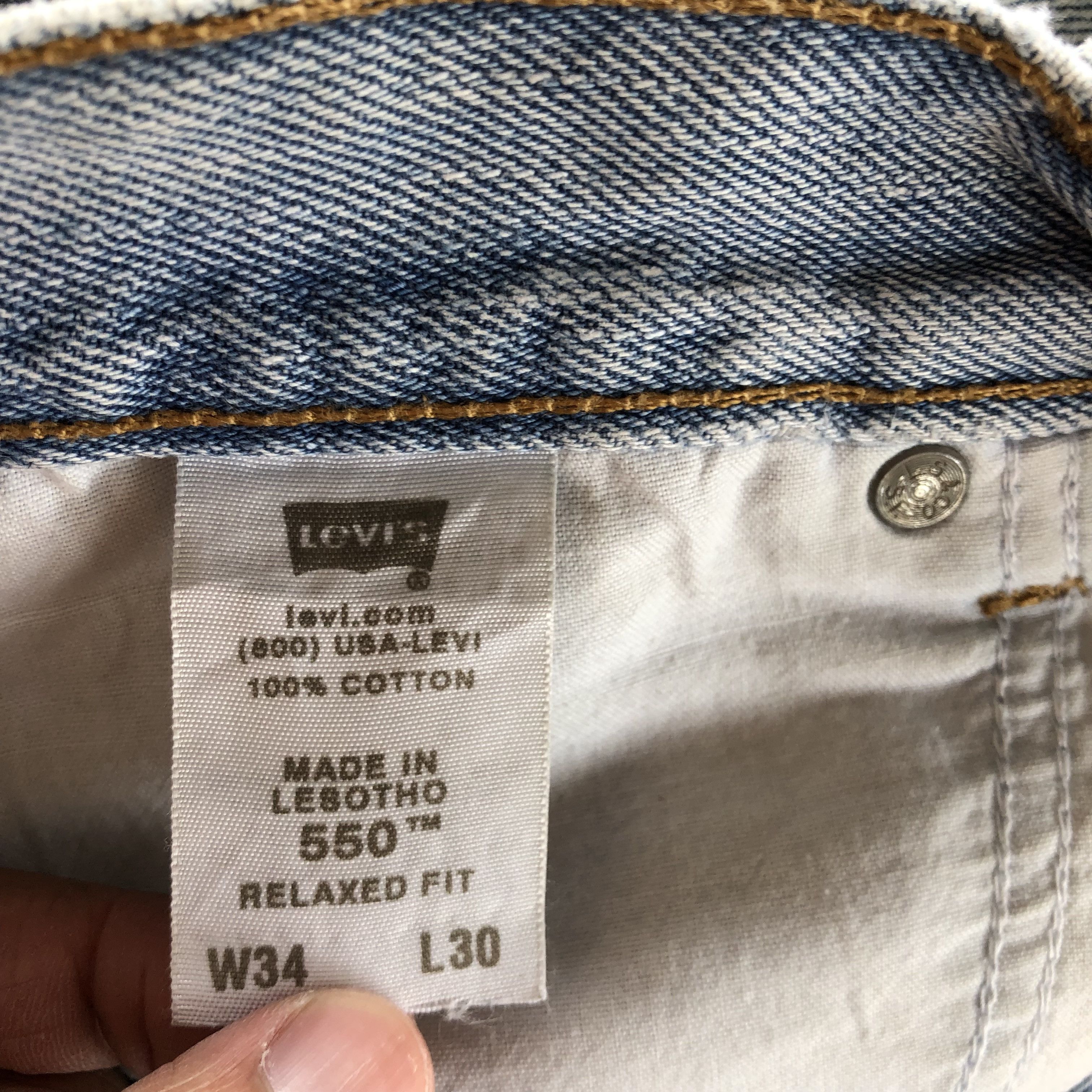 Levi's Vintage Levi's Jeans Rusty Distressed Levis 550 Denim Pants Size US 34 / EU 50 - 7 Thumbnail