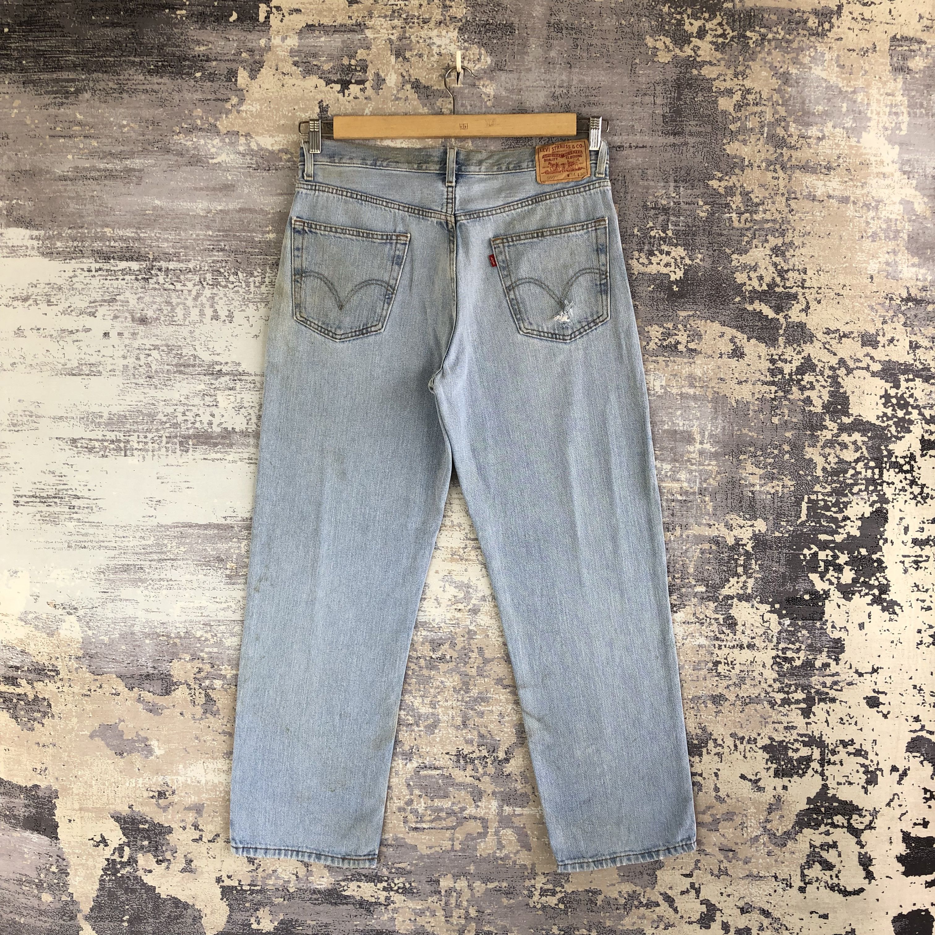 Levi's Vintage Levi's Jeans Rusty Distressed Levis 550 Denim Pants Size US 34 / EU 50 - 2 Thumbnail