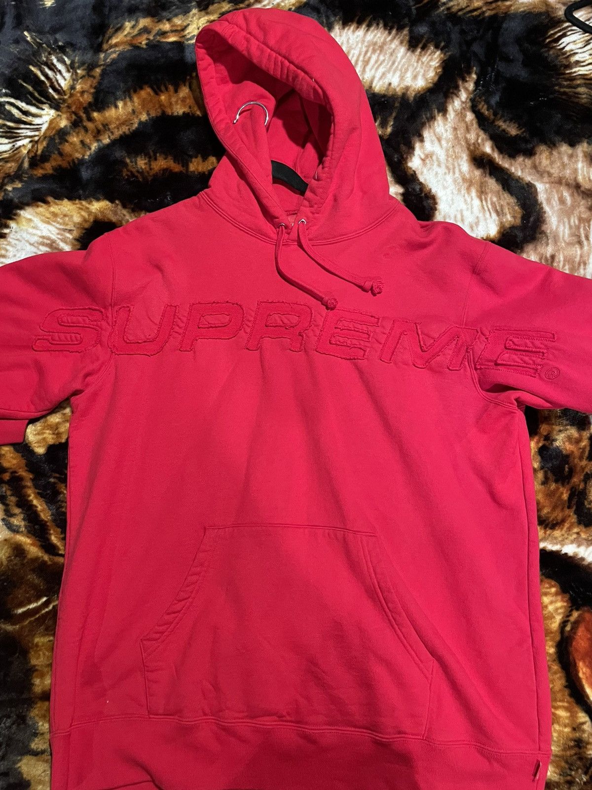 Supreme Logo Set In outlet Hoodie Red