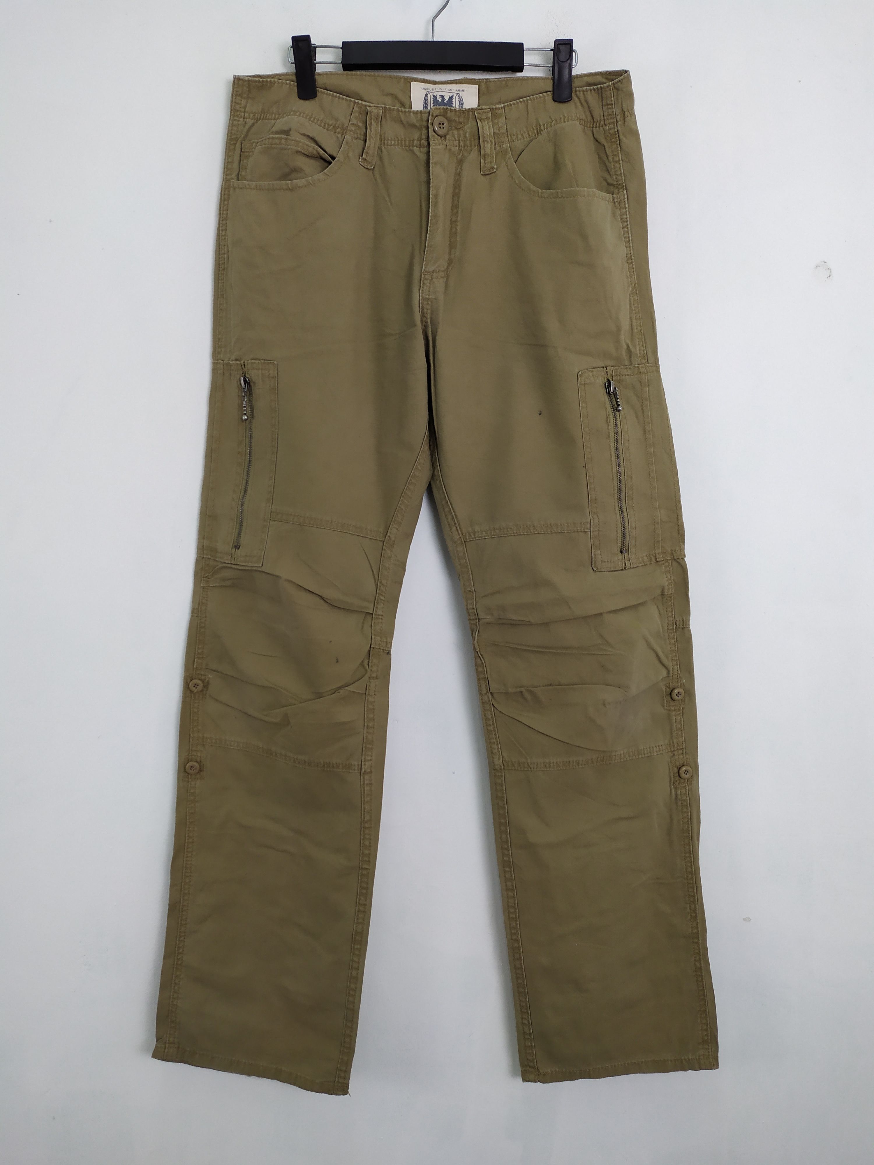 Japanese Brand FAMOUS FUNCTION GARMENTS CARGO PANTS Size US 32 / EU 48 - 1 Thumbnail