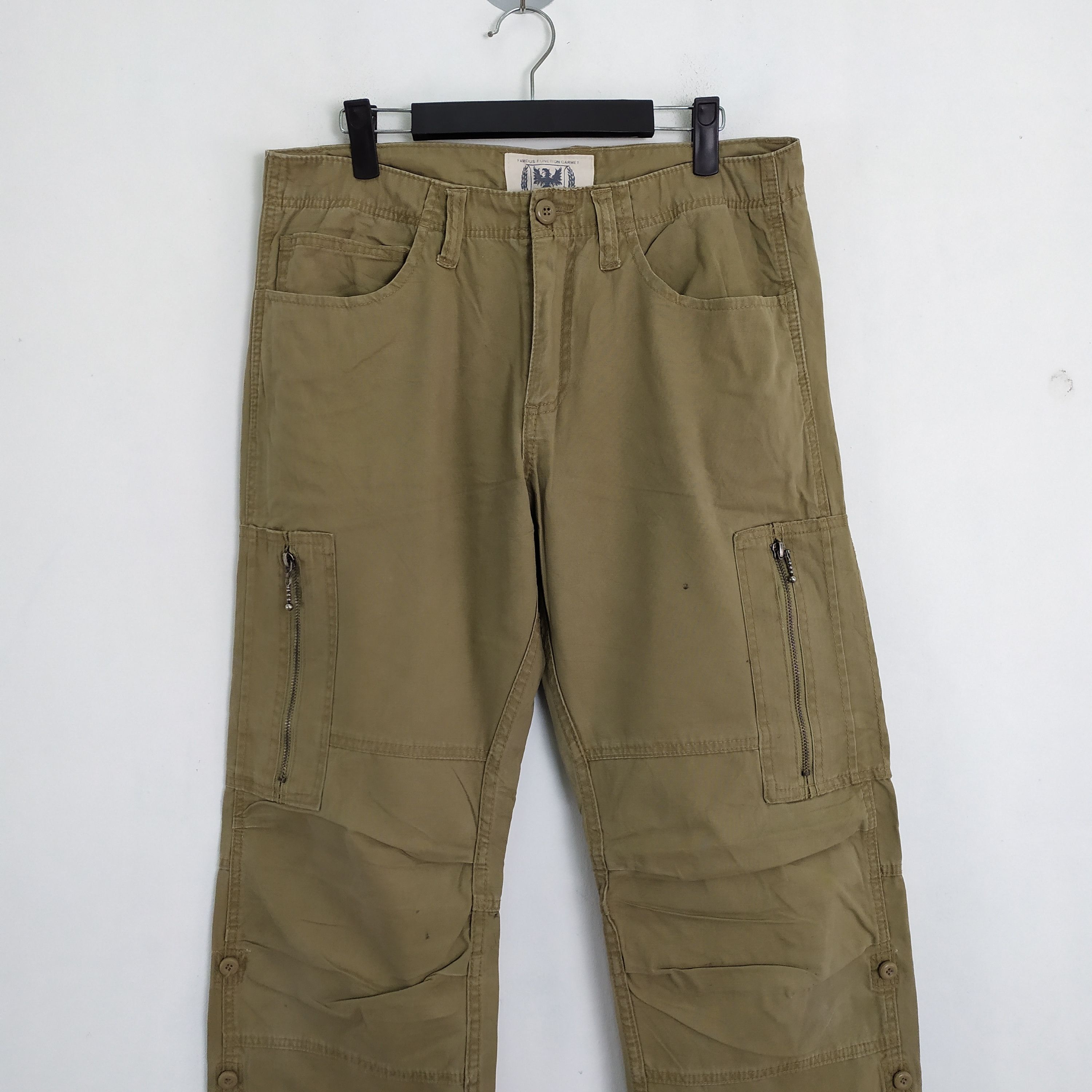 Japanese Brand FAMOUS FUNCTION GARMENTS CARGO PANTS Size US 32 / EU 48 - 2 Thumbnail