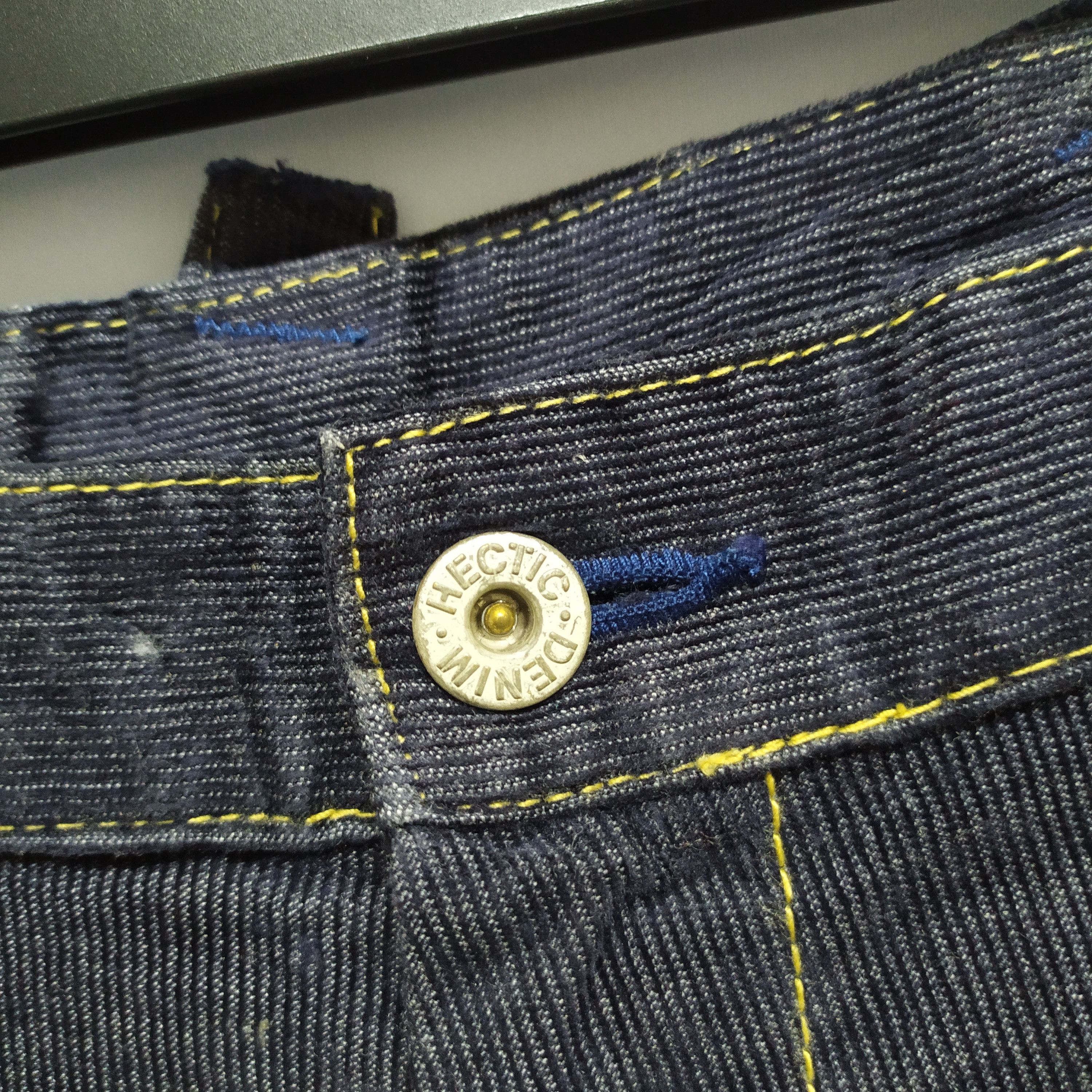 Japanese Brand Japan Made MH! Hectic Multipocket Denim Jean Pants Size US 35 - 11 Thumbnail