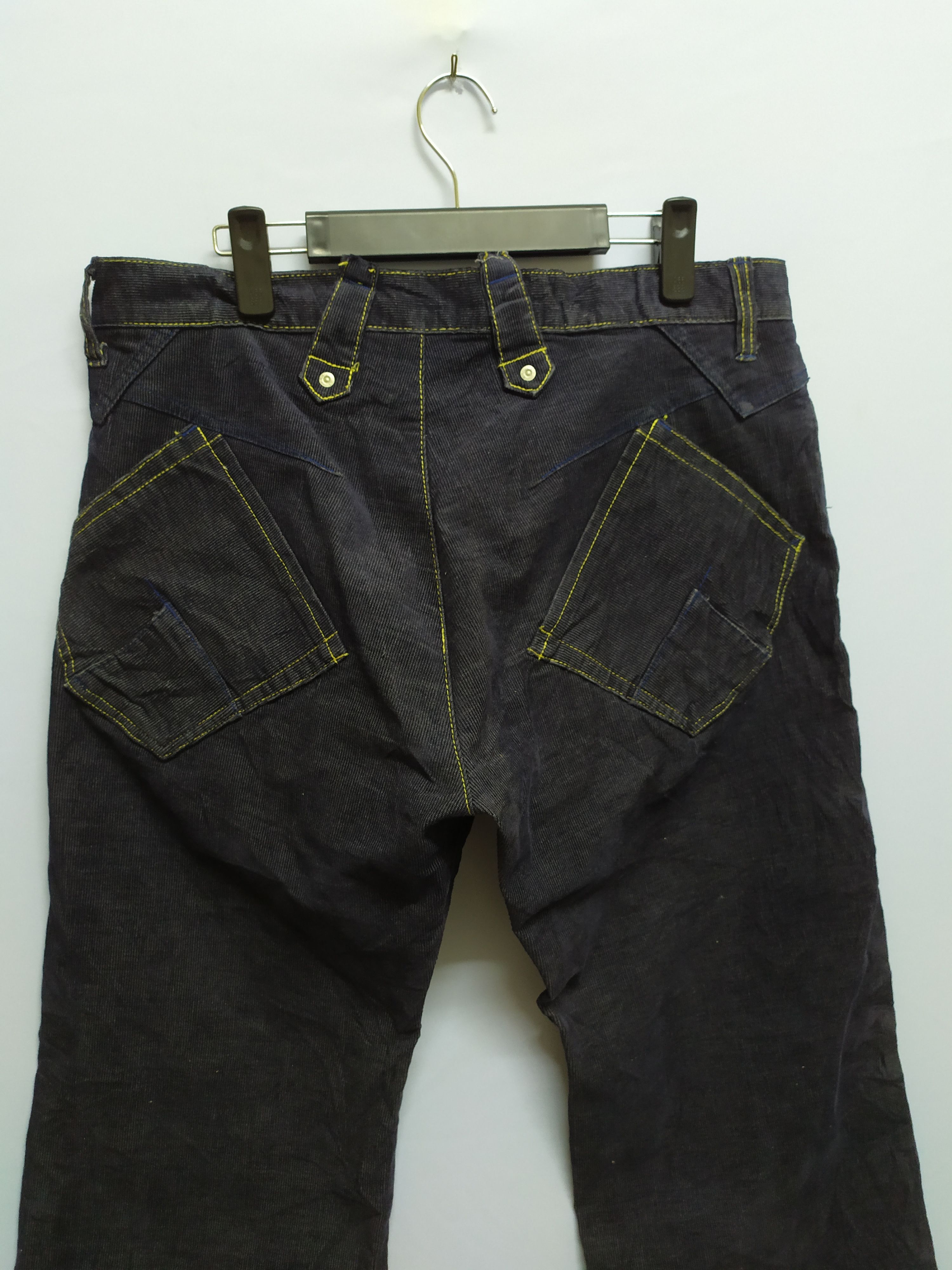 Japanese Brand Japan Made MH! Hectic Multipocket Denim Jean Pants Size US 35 - 16 Thumbnail