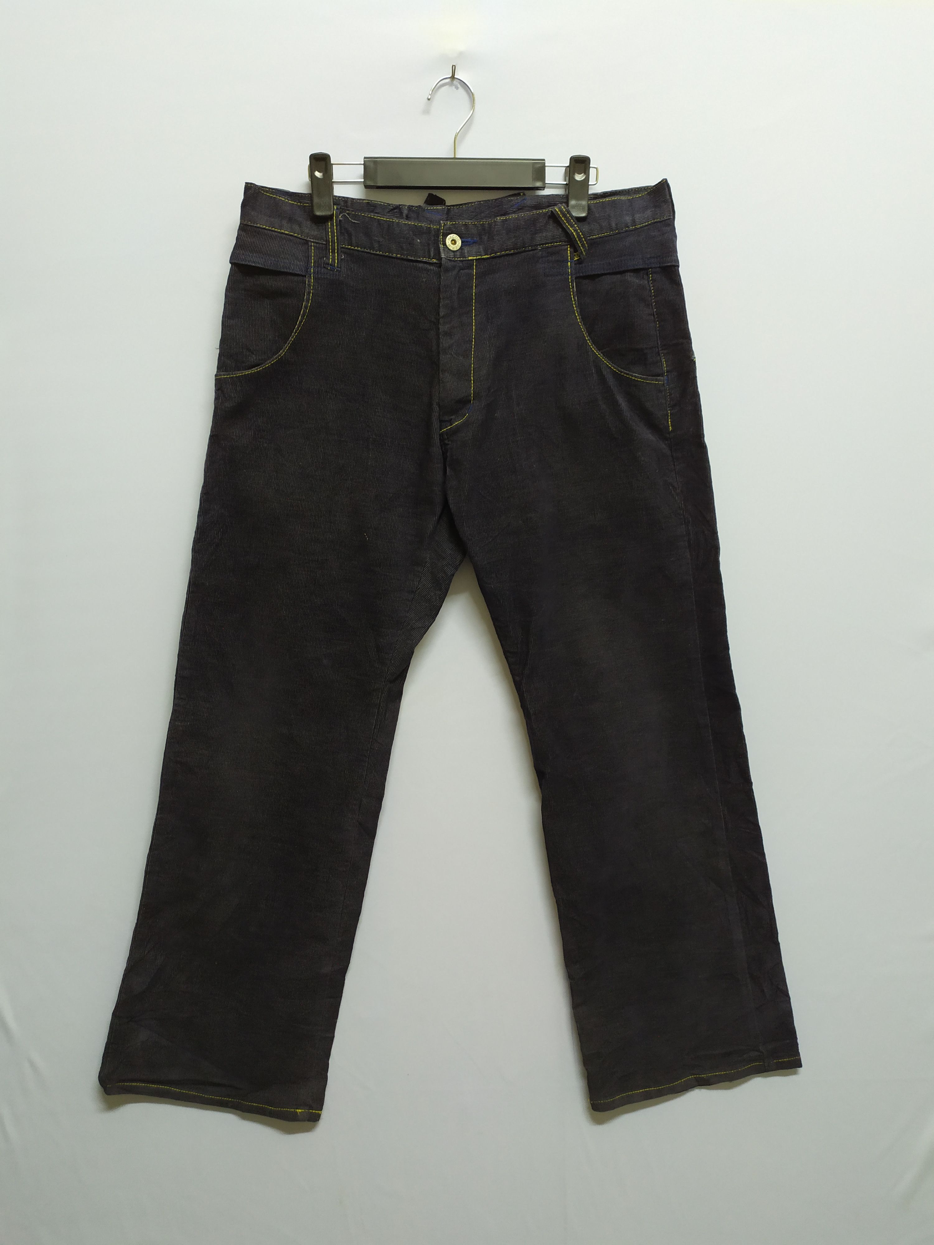 Japanese Brand Japan Made MH! Hectic Multipocket Denim Jean Pants Size US 35 - 2 Thumbnail