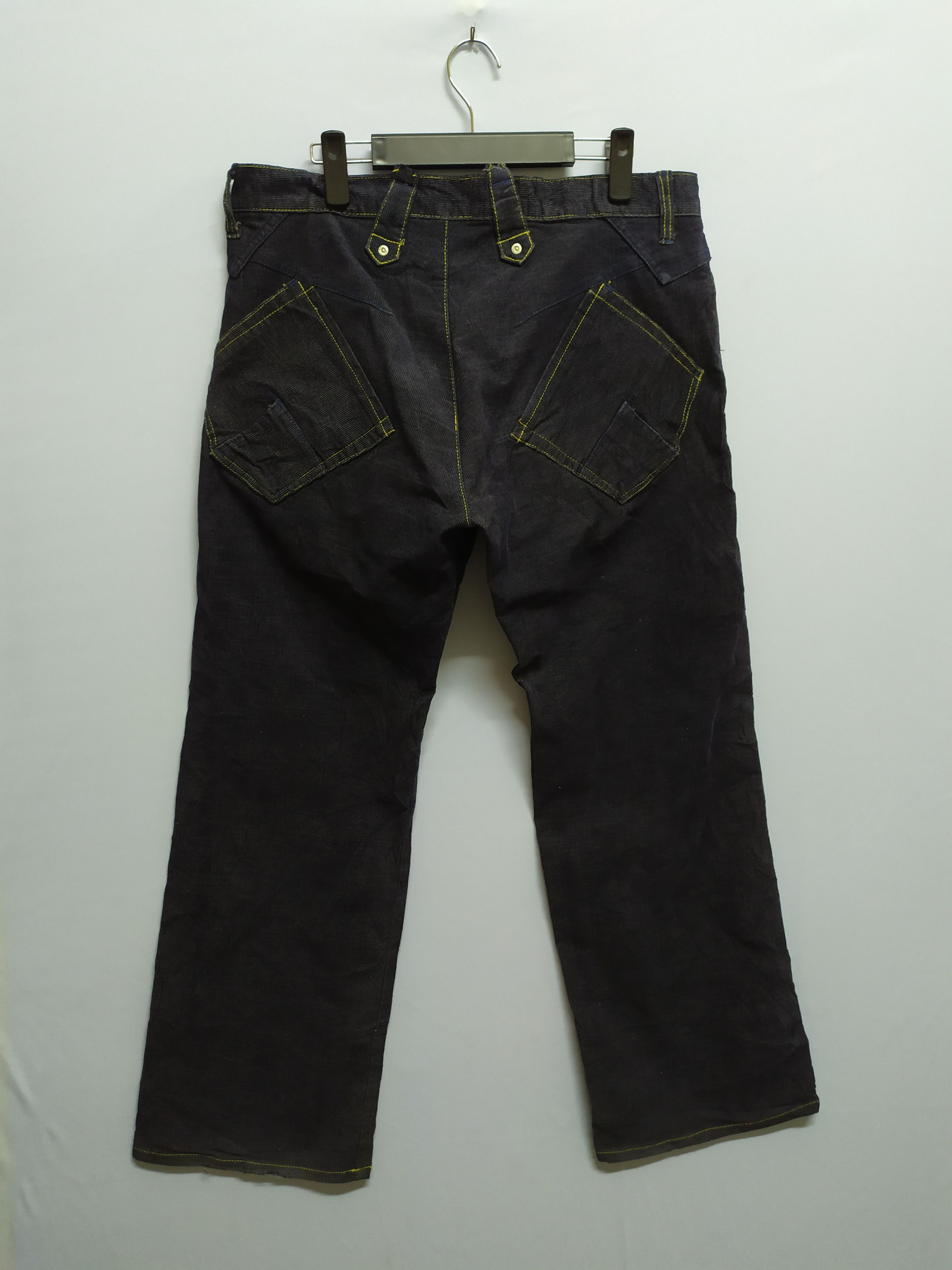 Japanese Brand Japan Made MH! Hectic Multipocket Denim Jean Pants Size US 35 - 1 Thumbnail