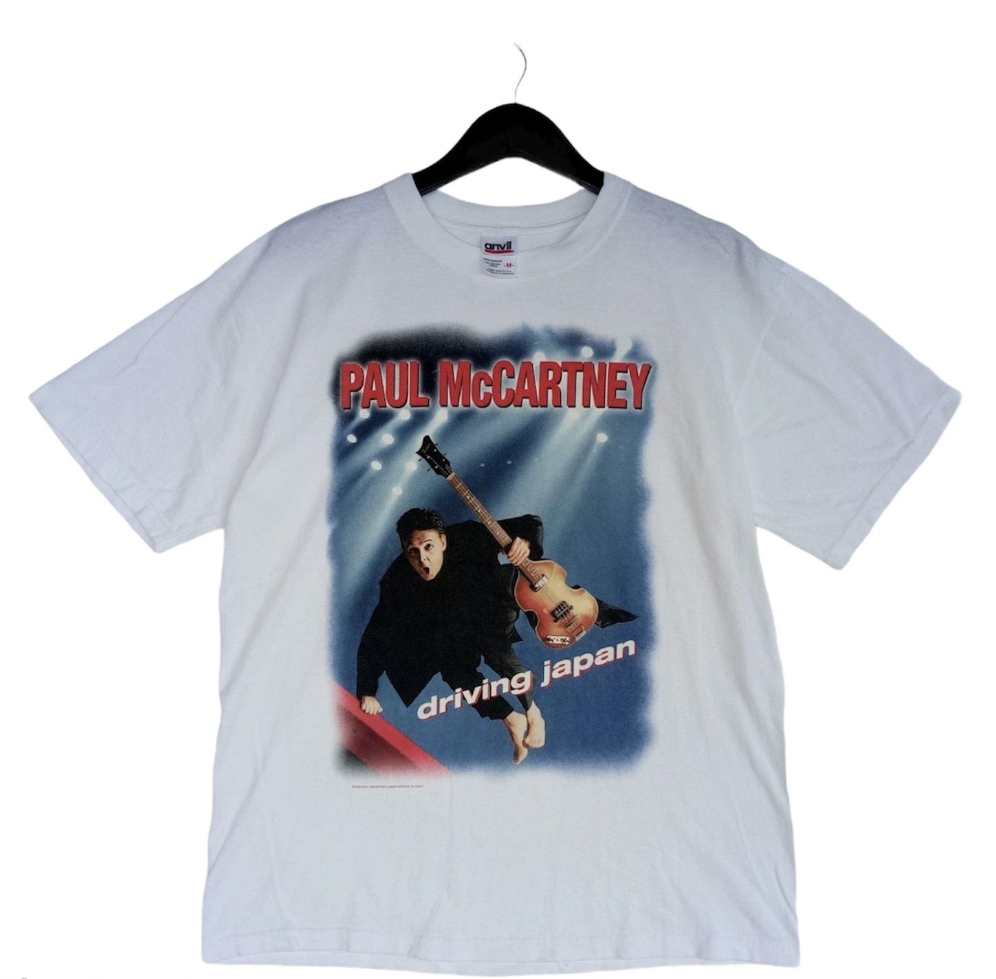 Band Tees 💥Vintage Paul McCartney Driving Japan World Tour tee shirt Size US M / EU 48-50 / 2 - 1 Thumbnail