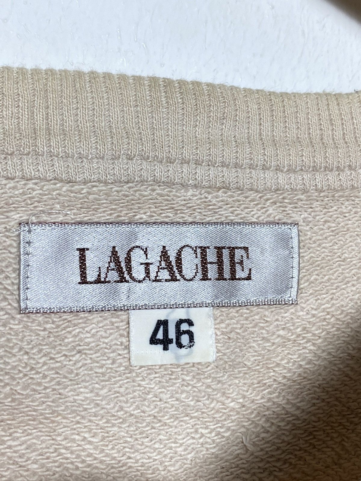 Japanese Brand × Vintage Vintage Lagache Uomo Leopard Embroidered Crewneck Size US L / EU 52-54 / 3 - 5 Thumbnail