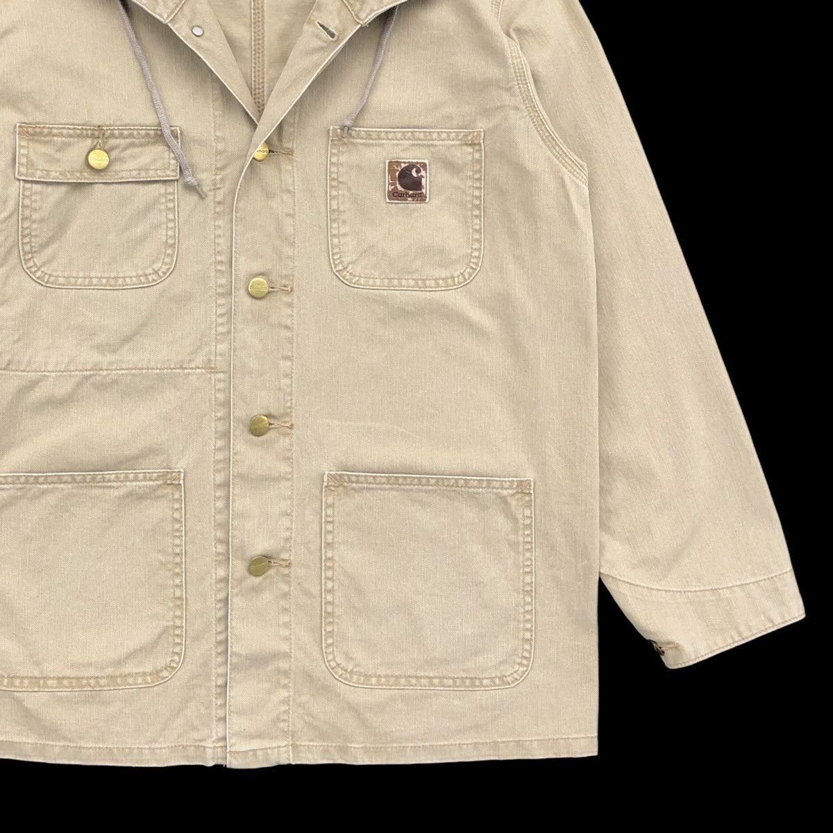 Carhartt Vintage Carhartt Chore Hooded Jacket Size US M / EU 48-50 / 2 - 6 Thumbnail