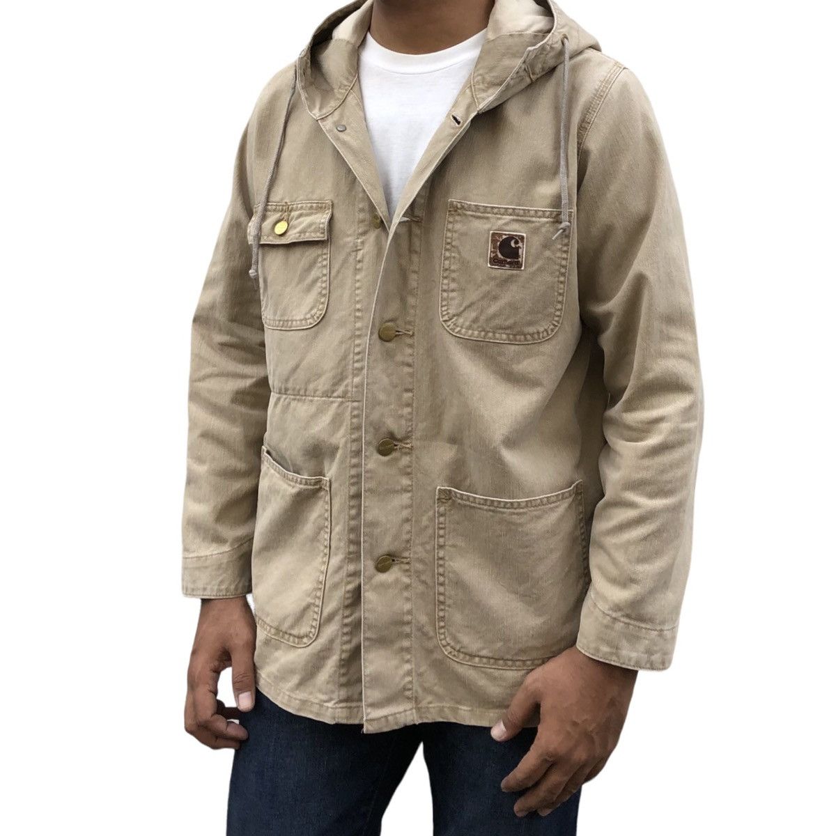 Carhartt Vintage Carhartt Chore Hooded Jacket Size US M / EU 48-50 / 2 - 3 Thumbnail