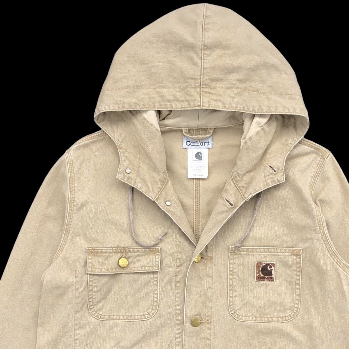Carhartt Vintage Carhartt Chore Hooded Jacket Size US M / EU 48-50 / 2 - 8 Thumbnail