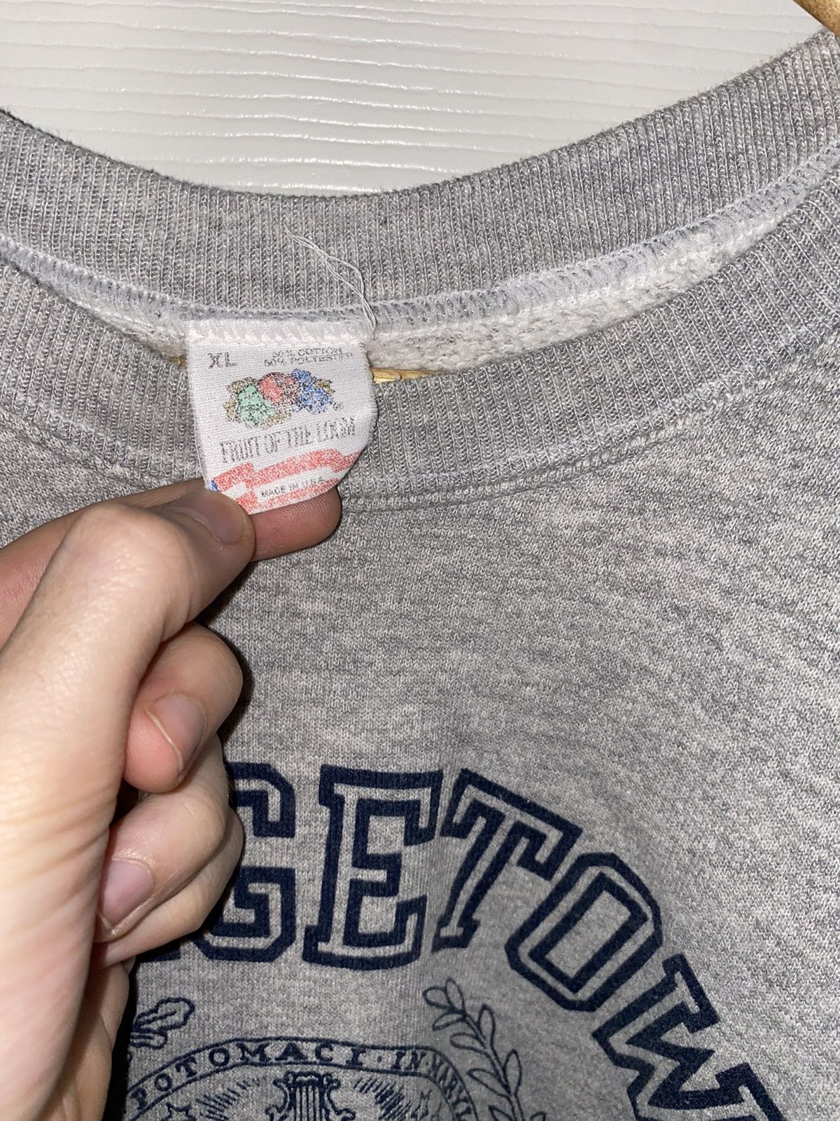 Vintage Vintage 1980s Georgetown University sweatshirt Size US XL / EU 56 / 4 - 3 Thumbnail