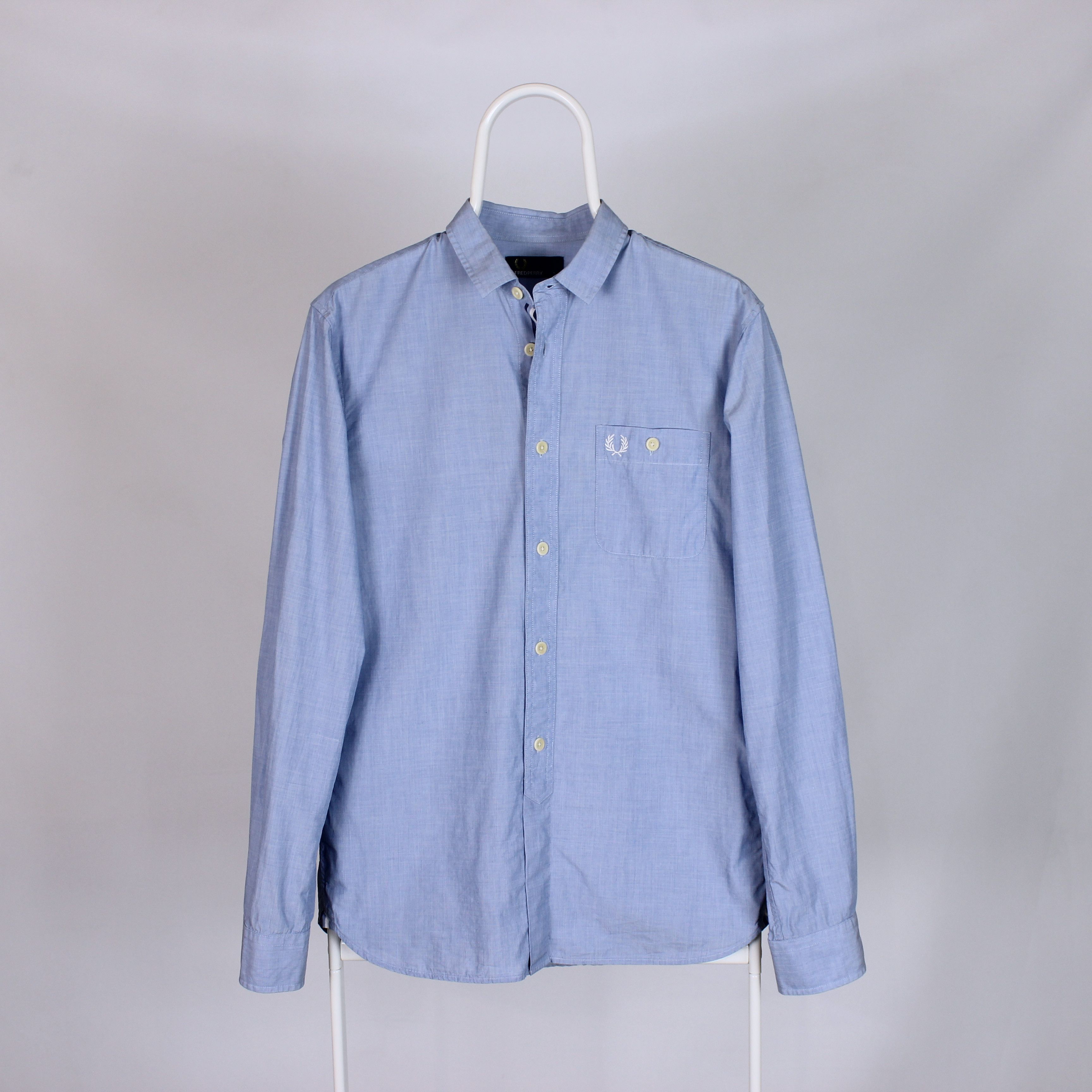 Fred Perry Fred Perry vintage button ups shirt rarity blue white s Size US S / EU 44-46 / 1 - 3 Thumbnail