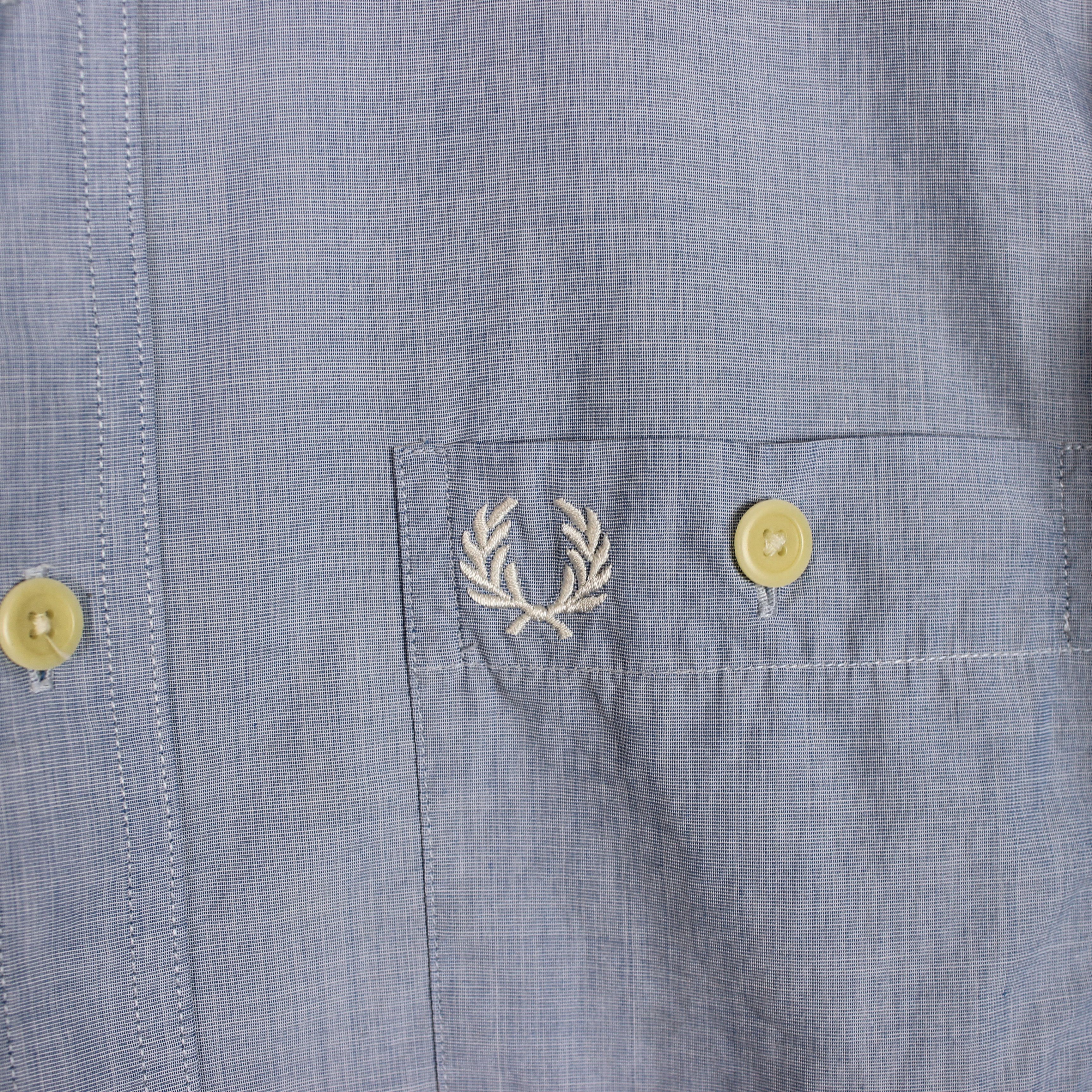 Fred Perry Fred Perry vintage button ups shirt rarity blue white s Size US S / EU 44-46 / 1 - 4 Thumbnail