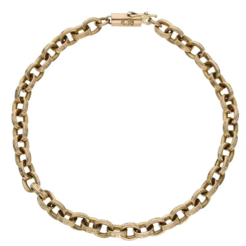 image of Chrome Hearts 22K Gold Paper Chain Bracelet, Men's