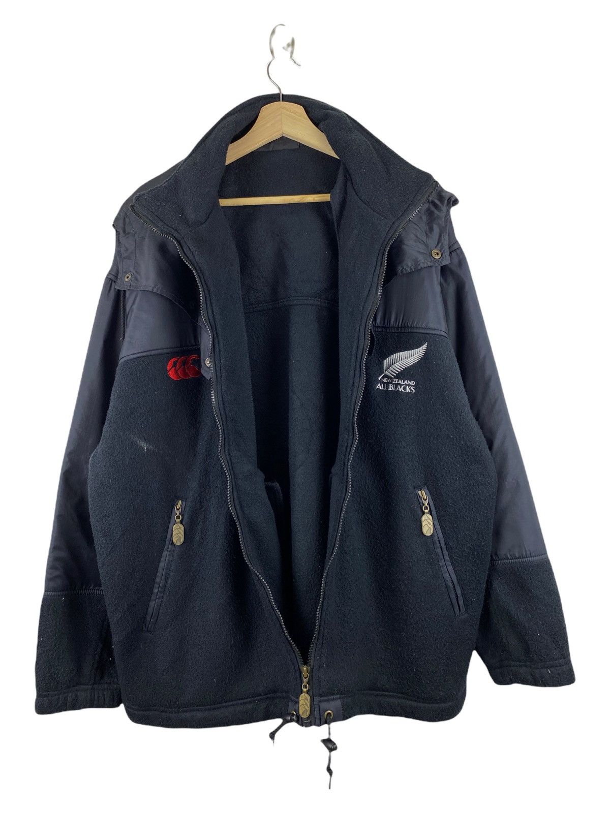 Canterbury of New Zealand × NFL × Vintage VINTAGE CANTERBURY OF NEW ZEALAND RUGBY FLEECE JACKET Size US L / EU 52-54 / 3 - 3 Thumbnail
